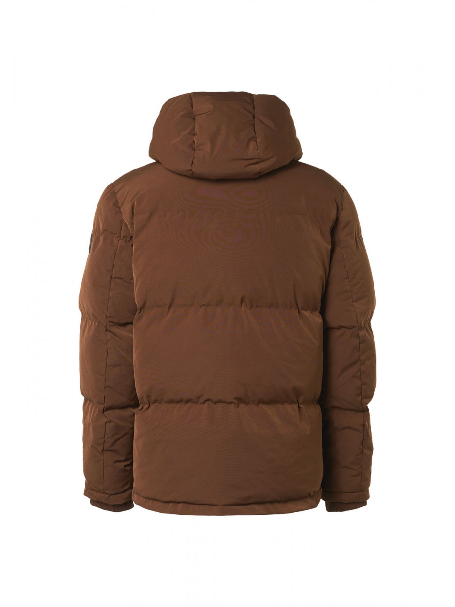 Jacket Short Fit Hooded Padded | Camel