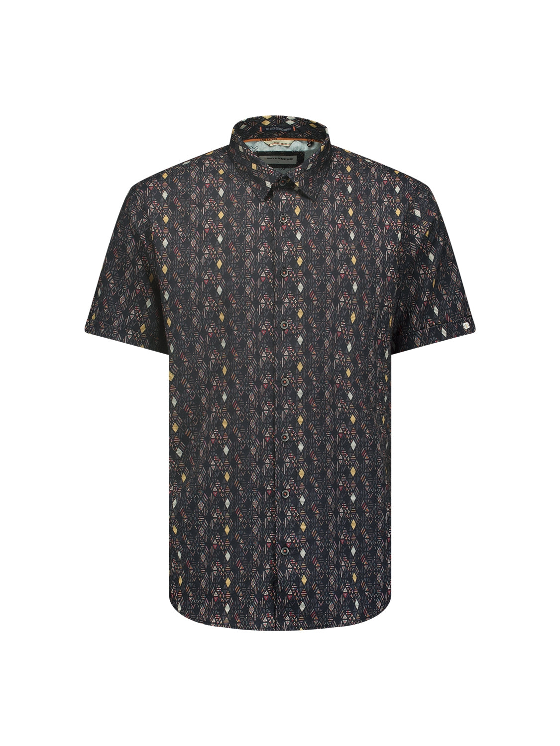 Shirt Korte Mouw Allover Bedrukt | Night