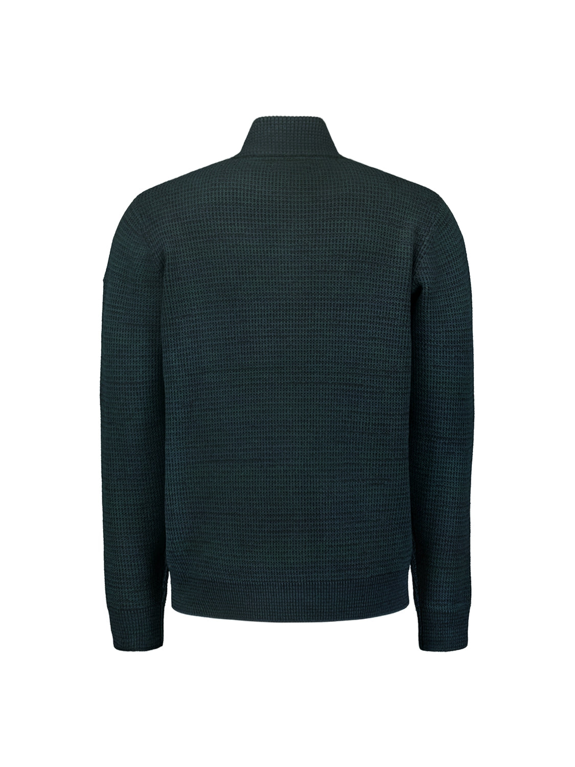 Driekleurig Rib-jacquard Vest: Modern Ontwerp en Comfort | Dark Green