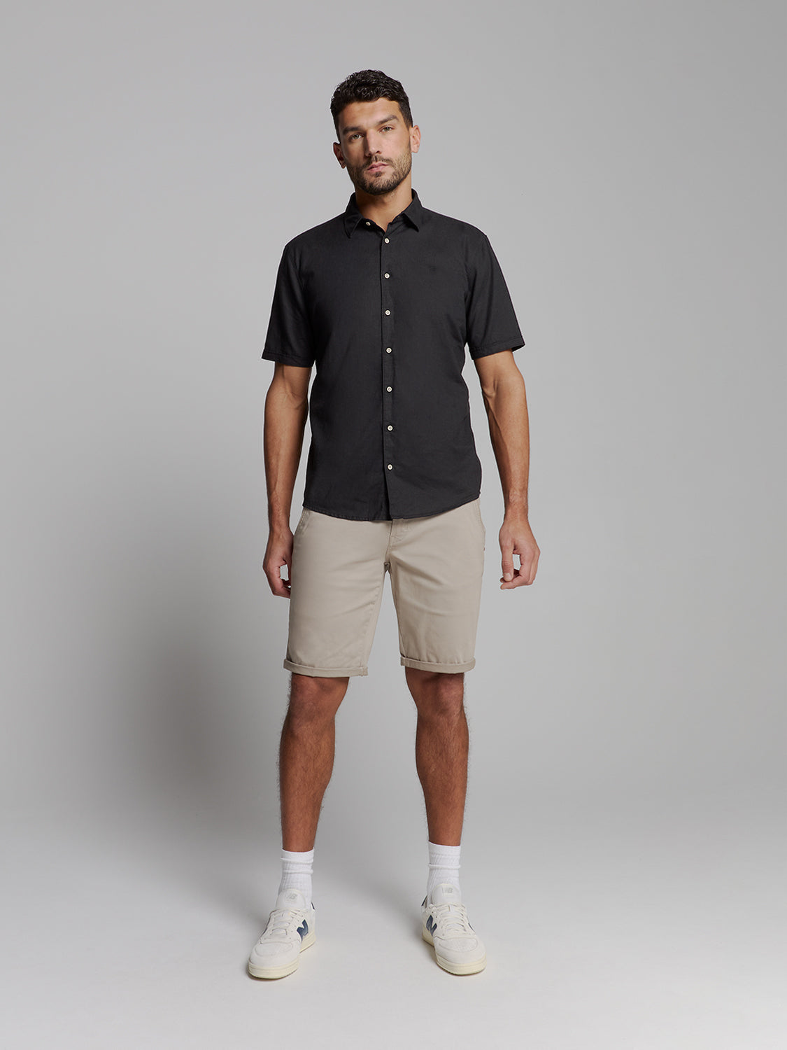 Linen shirt | Black