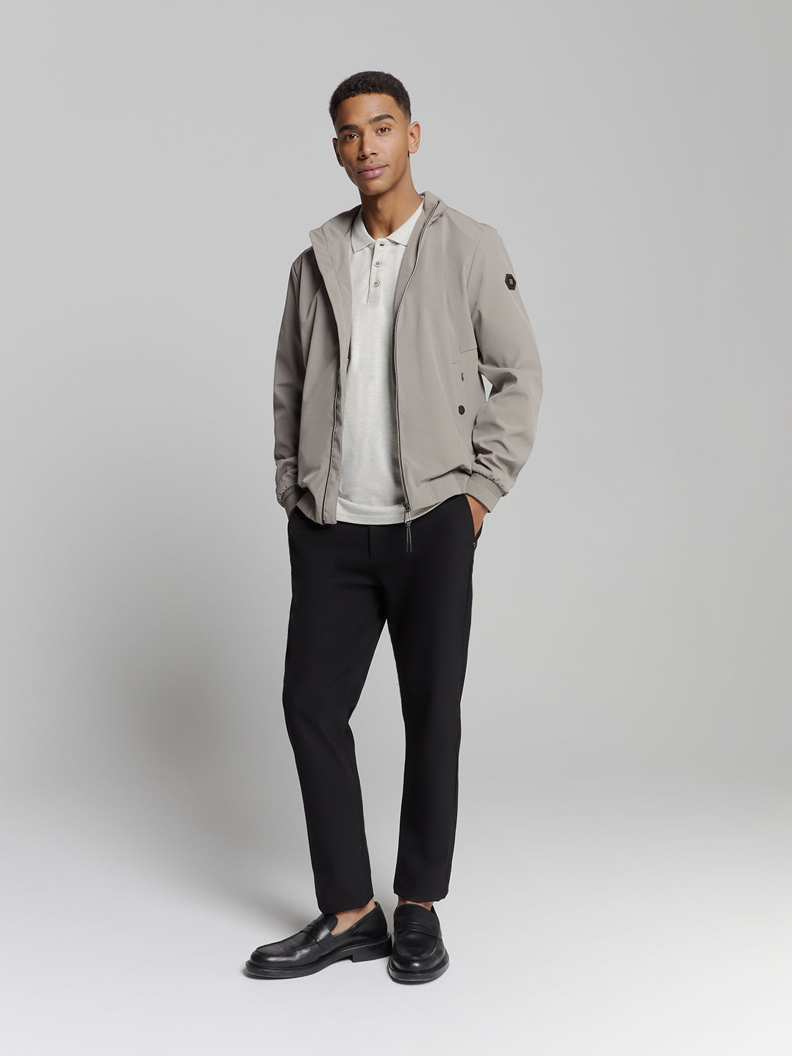 Korte jas | Middengrijs