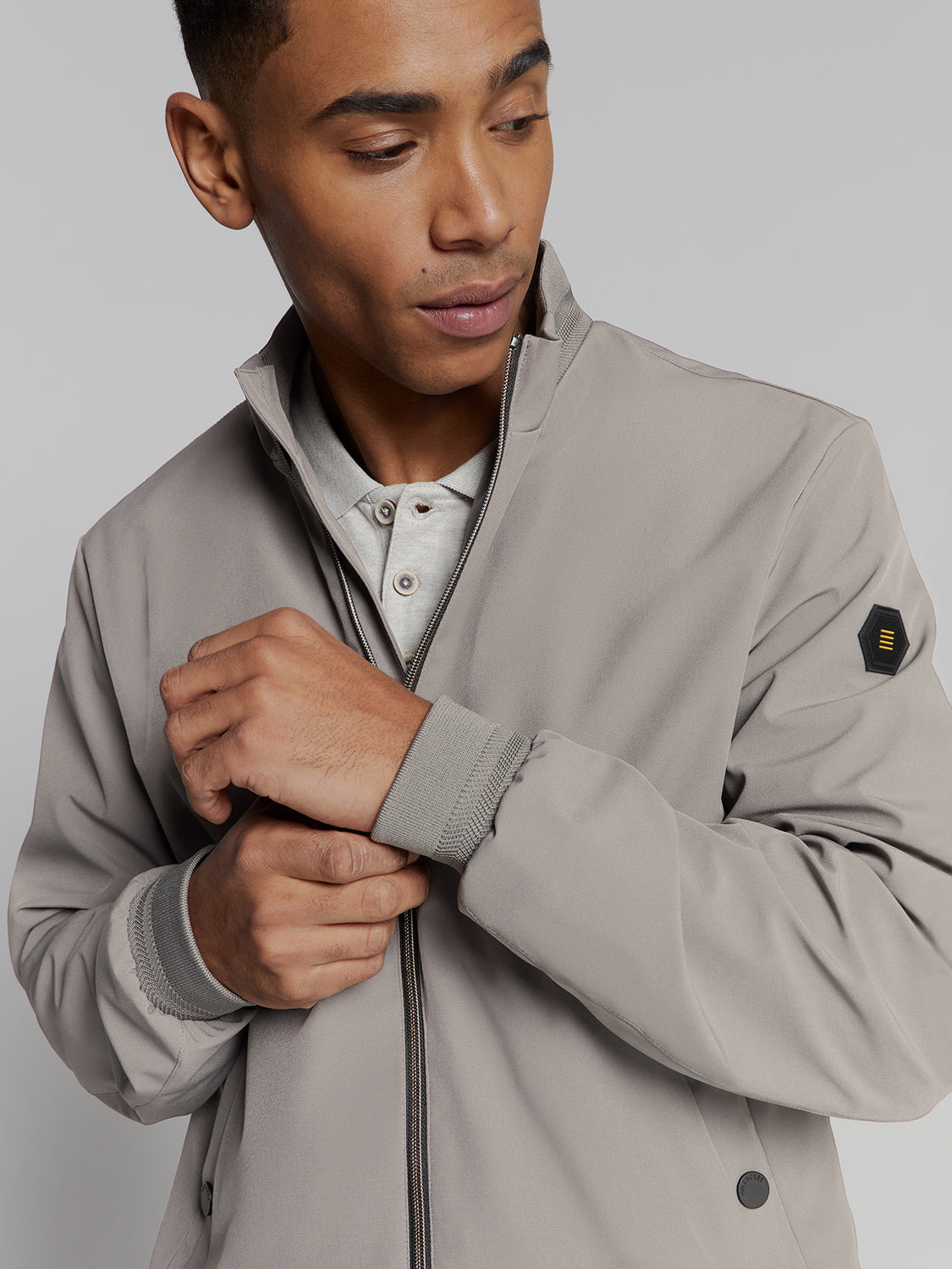 Korte jas | Middengrijs