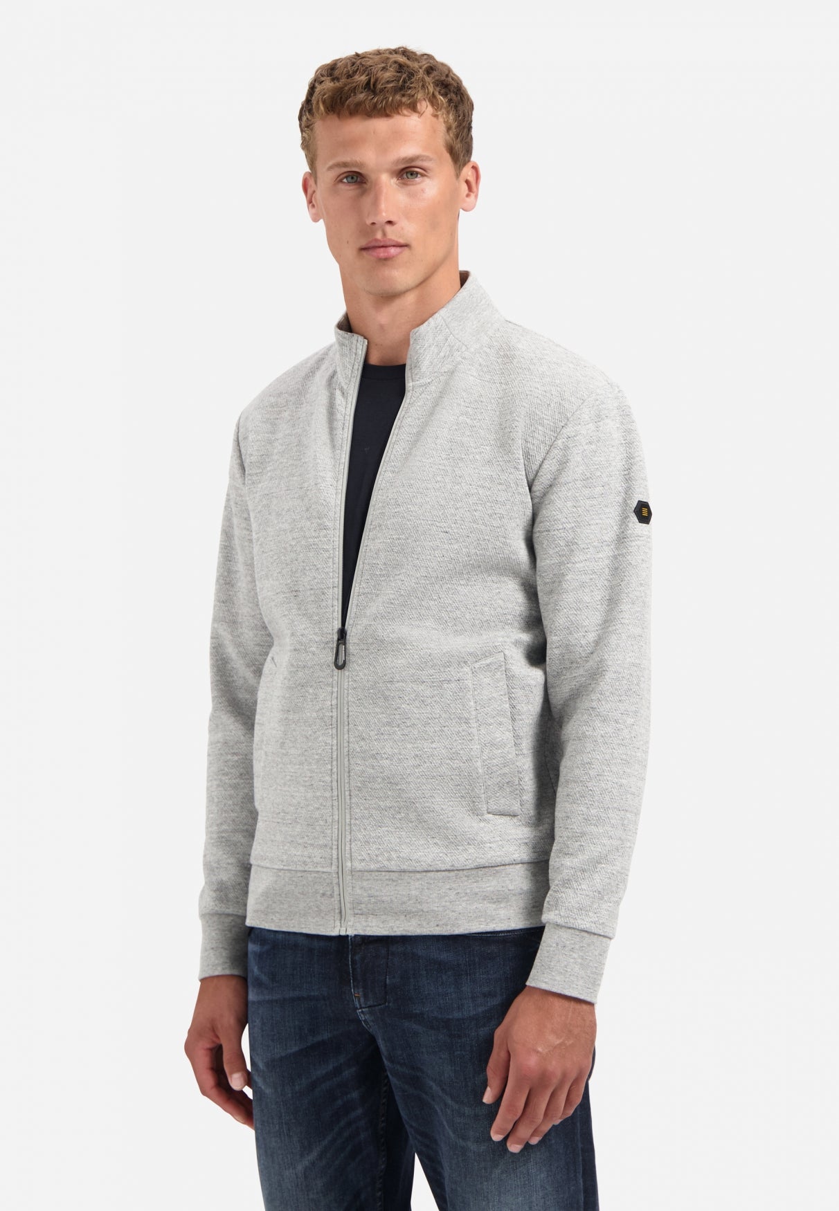 Vest met structuur GREYMELANGE