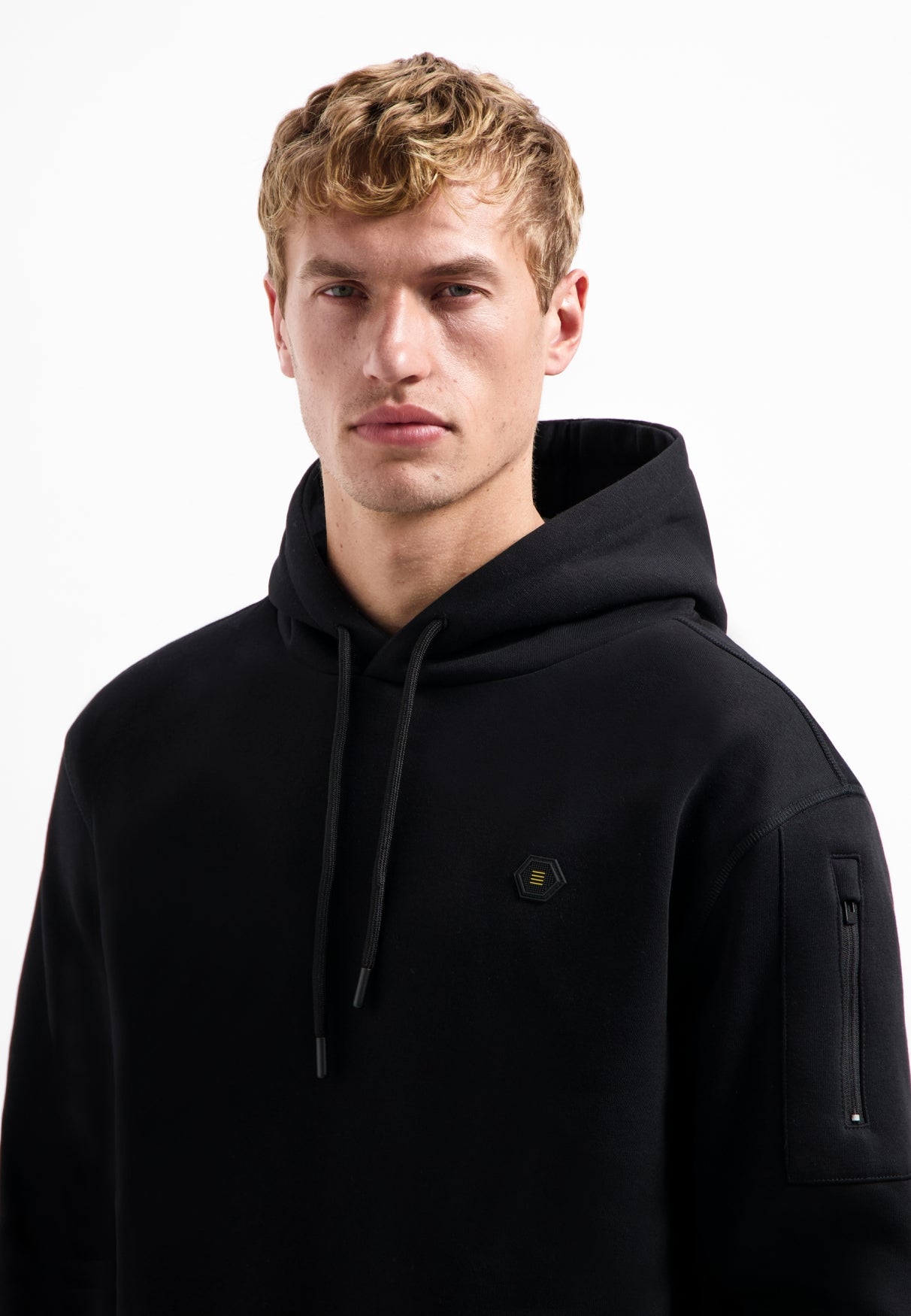 Sweater met capuchon | Zwart