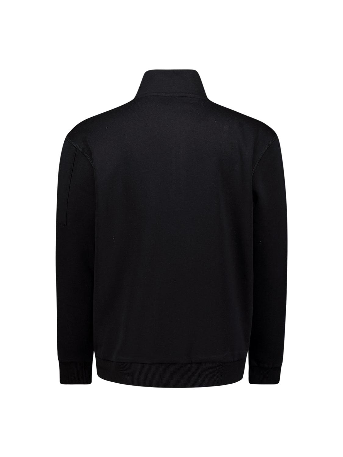 Sweater met halve rits | Zwart