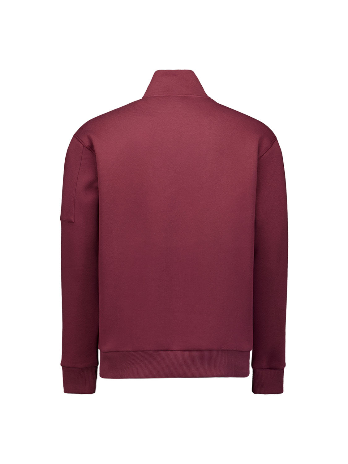Sweater met halve rits Donkere wijn