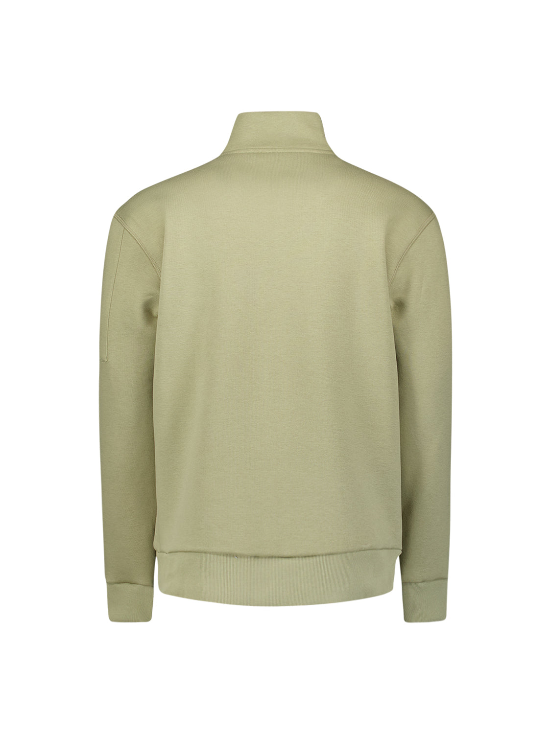 Sweater met halve rits | Light Moss