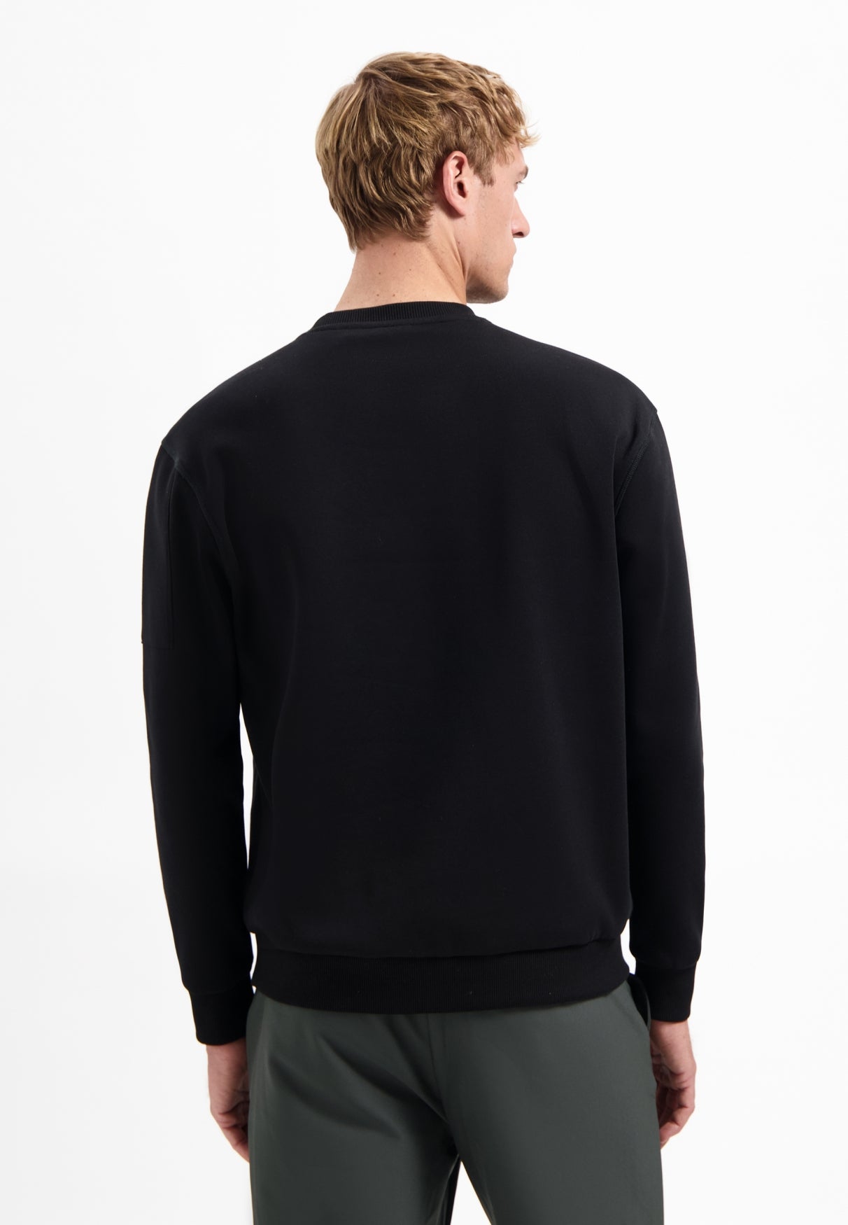 Sweater met ronde hals | Zwart