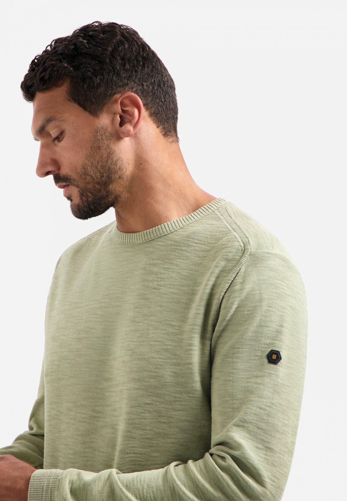 Trui met gewassen look | Light Moss