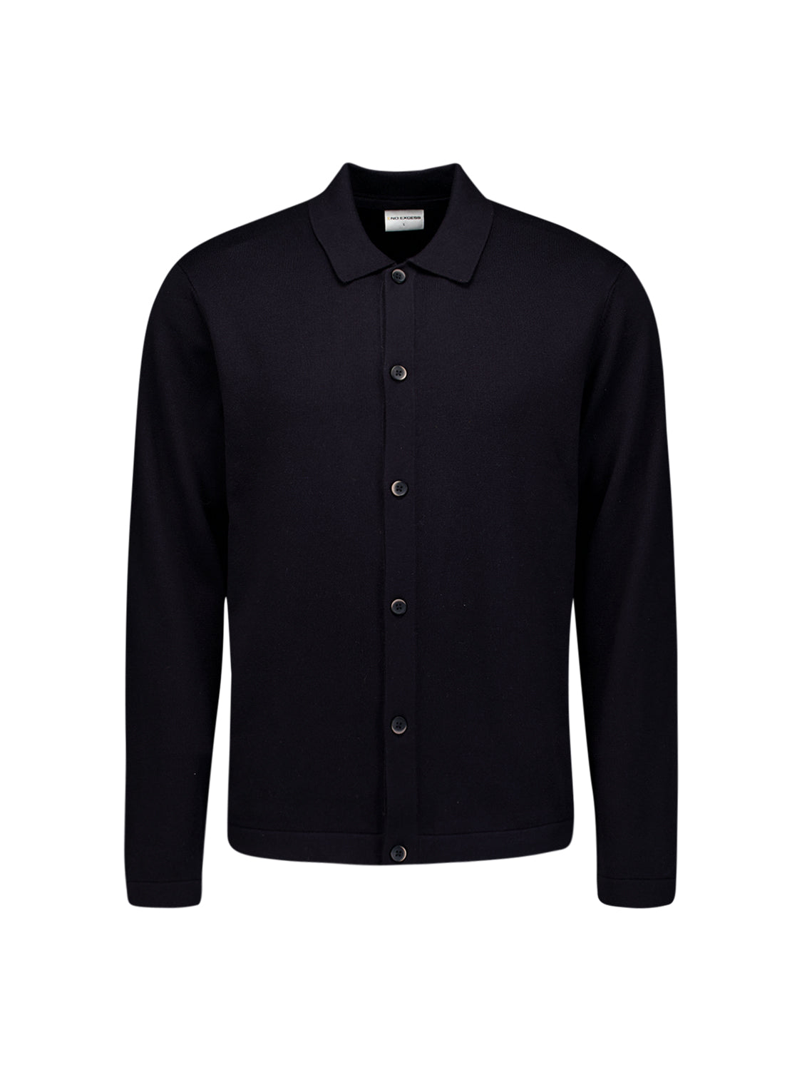 Vest met knoopsluiting | Zwart