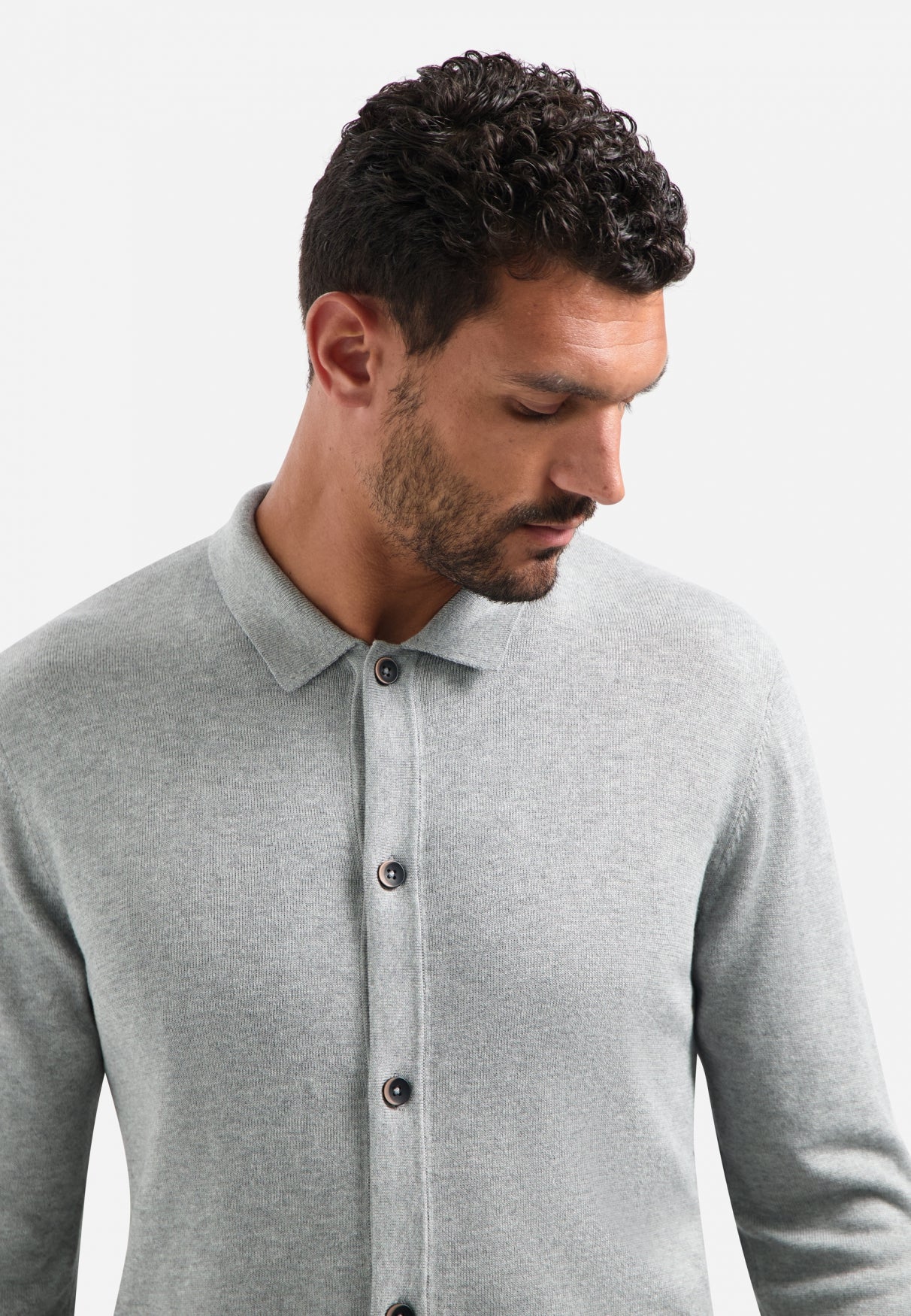 Vest met knoopsluiting | GREYMELANGE