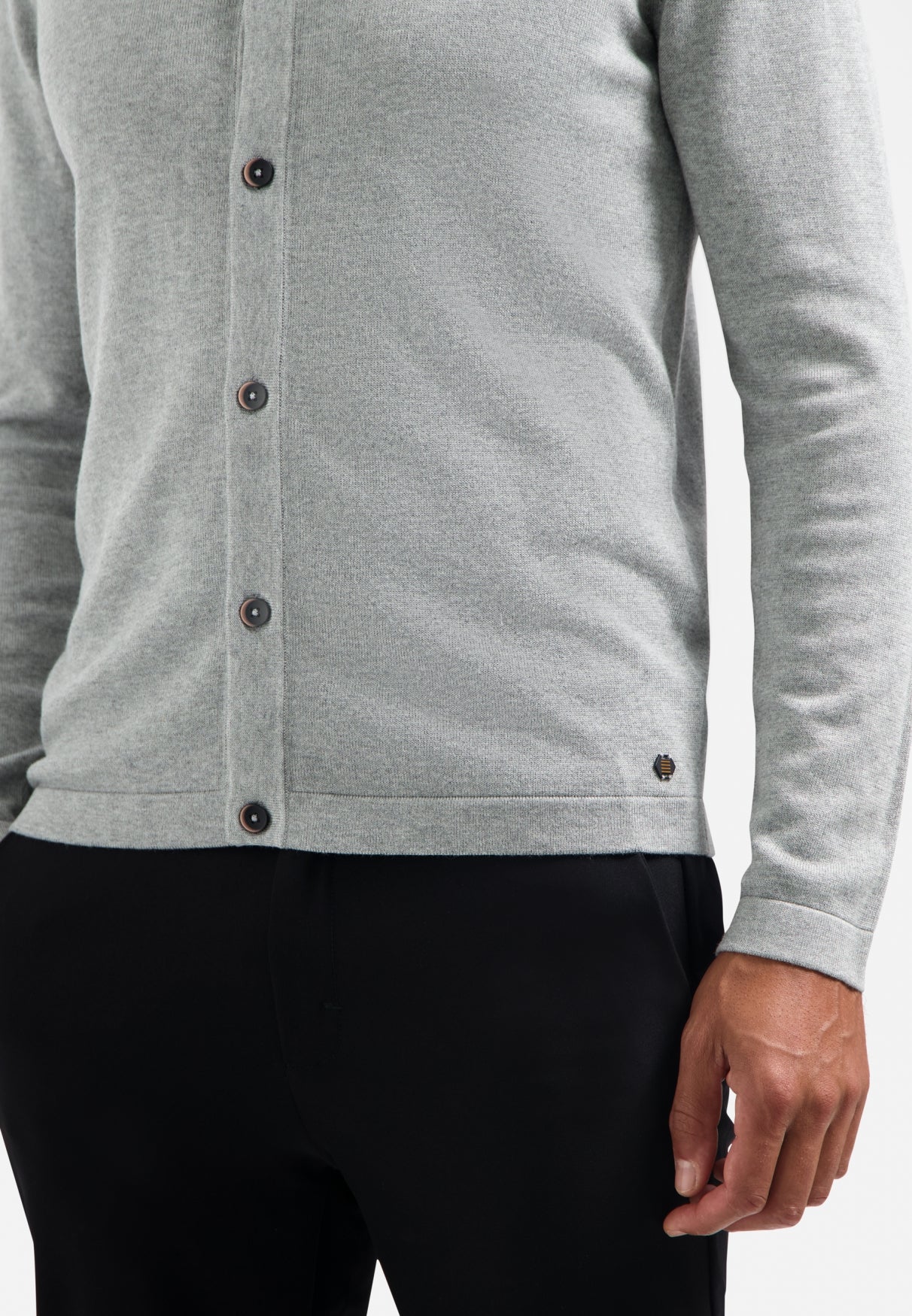 Vest met knoopsluiting | GREYMELANGE