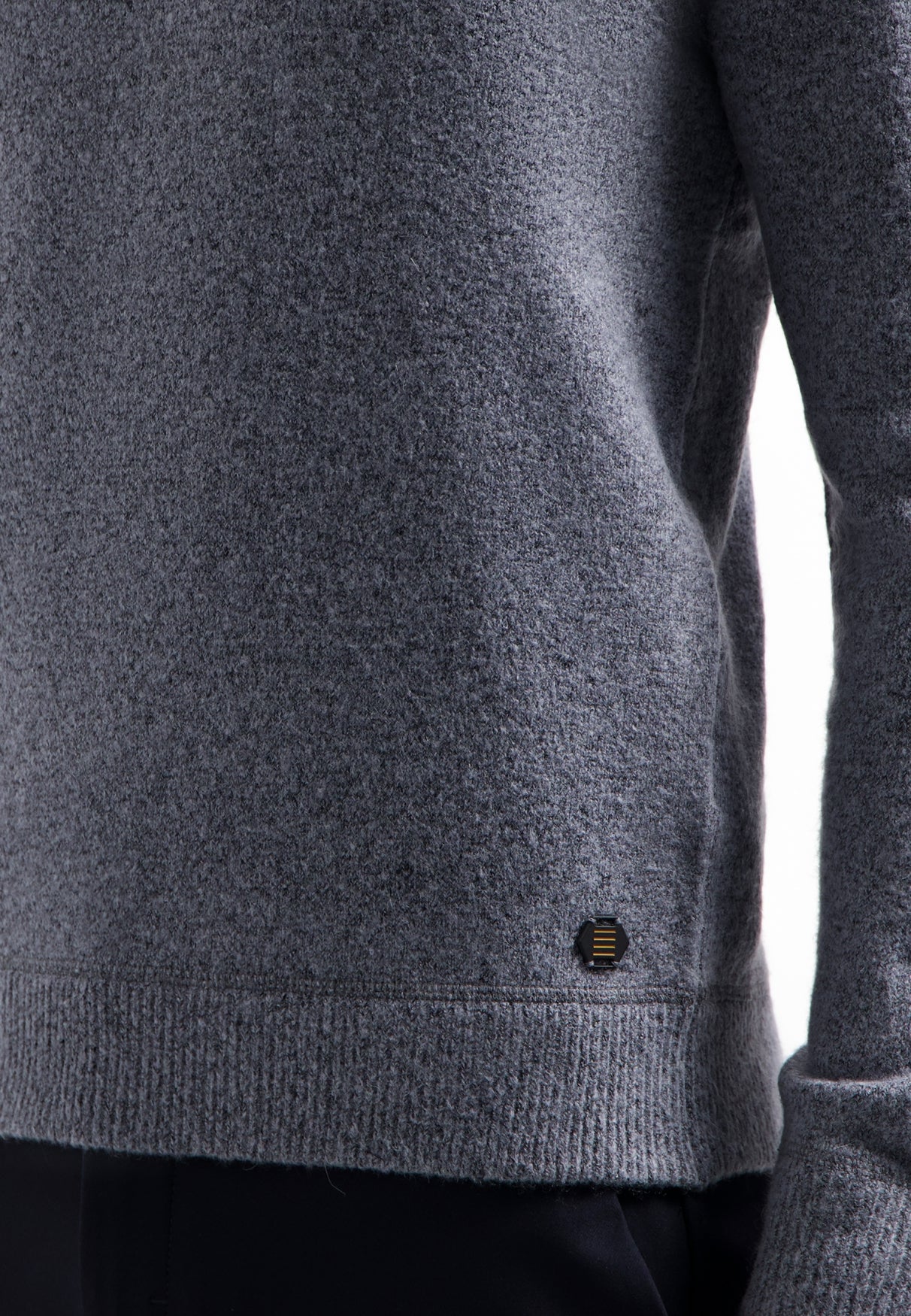 Trui van Melange wol | Blauw gewassen