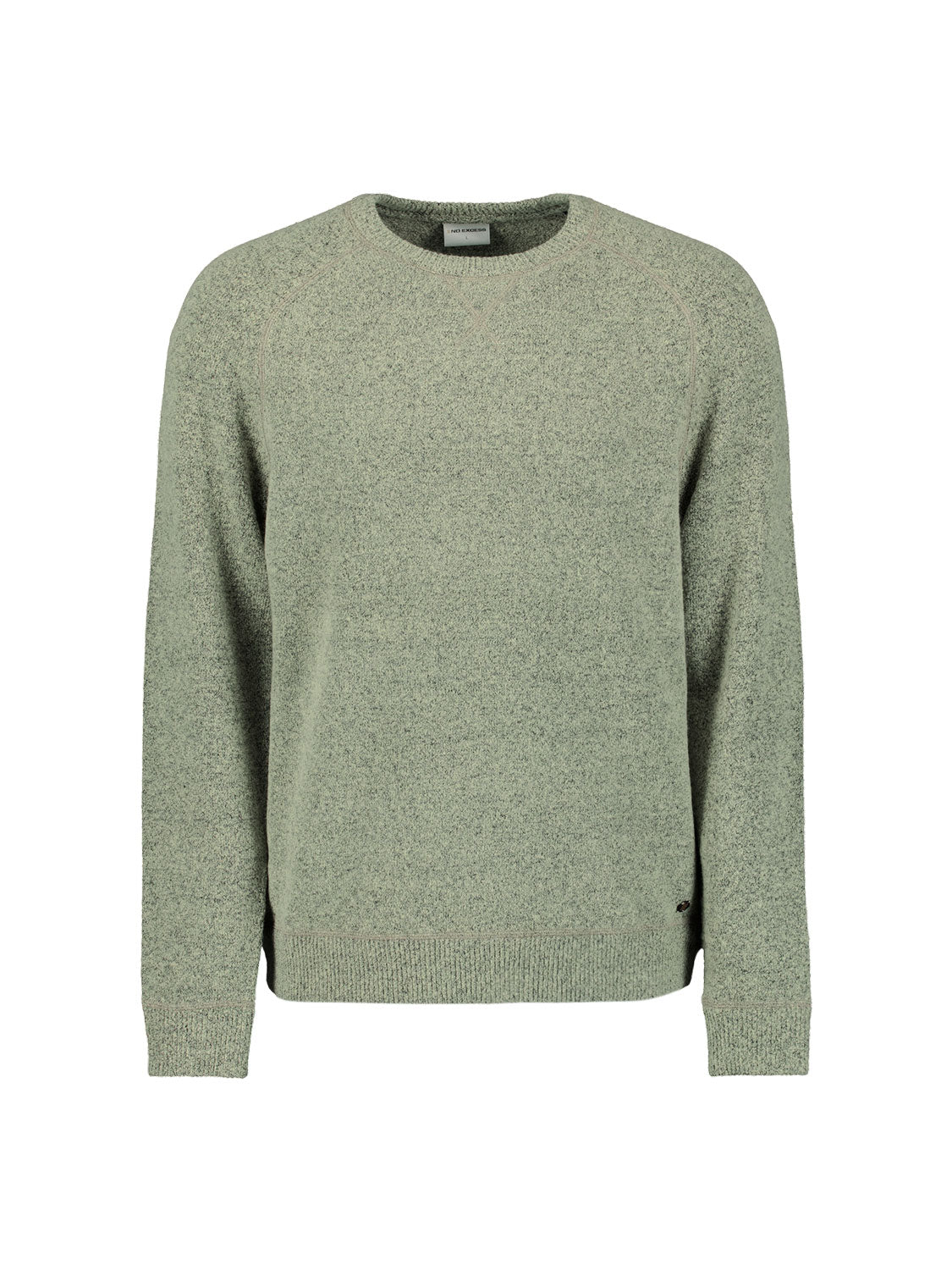 Trui van melange wol | Light Moss