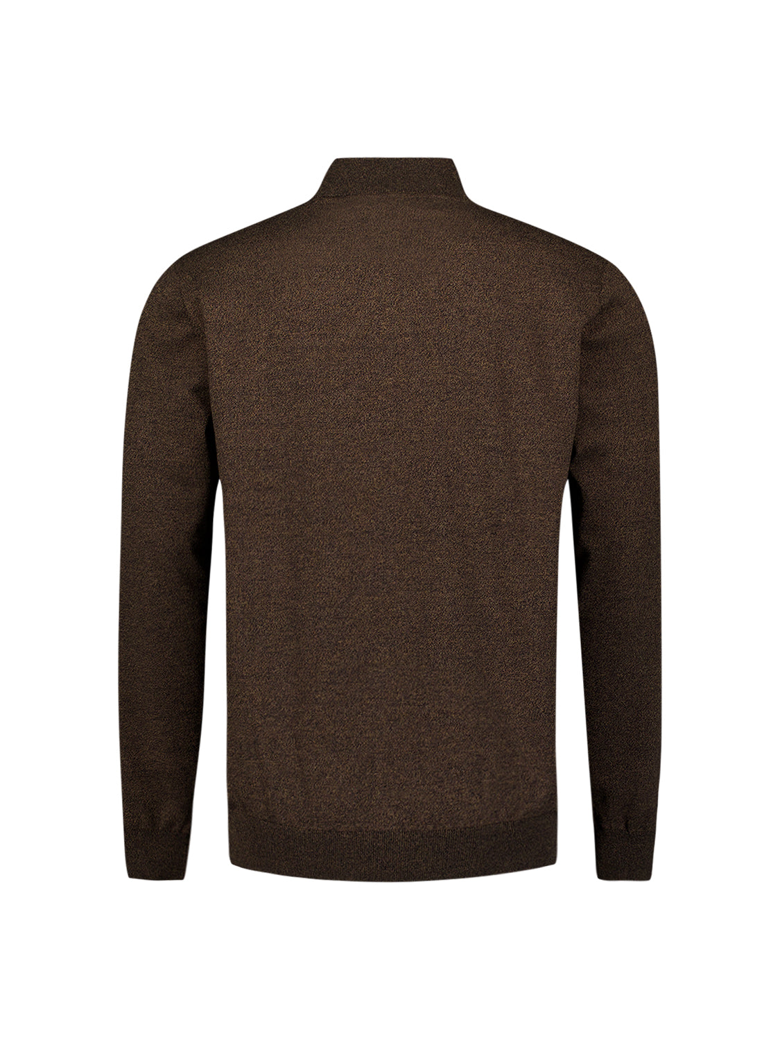 Trui met halve rits | Taupe