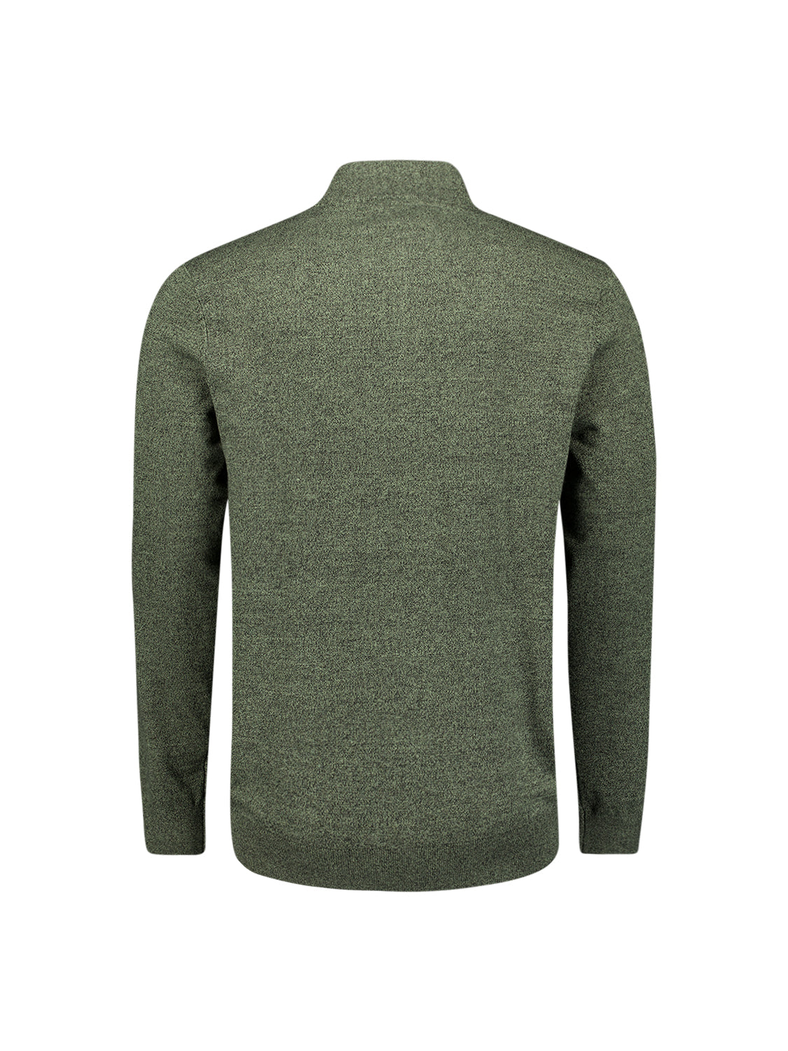 Trui met halflange rits | Light Moss