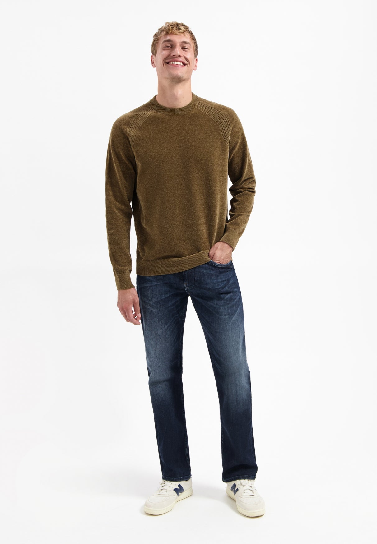 Trui van chenille | Taupe