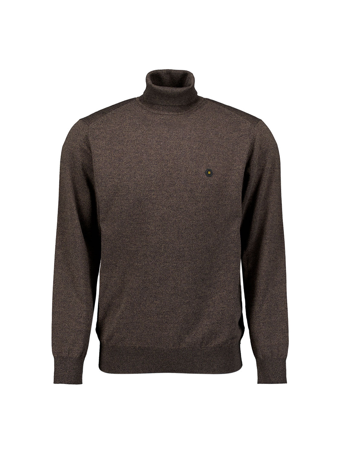 Trui met gemêleerde col | Taupe