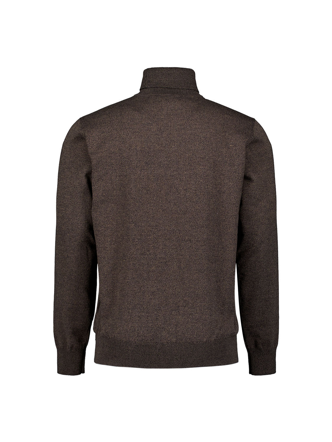 Trui met gemêleerde col | Taupe