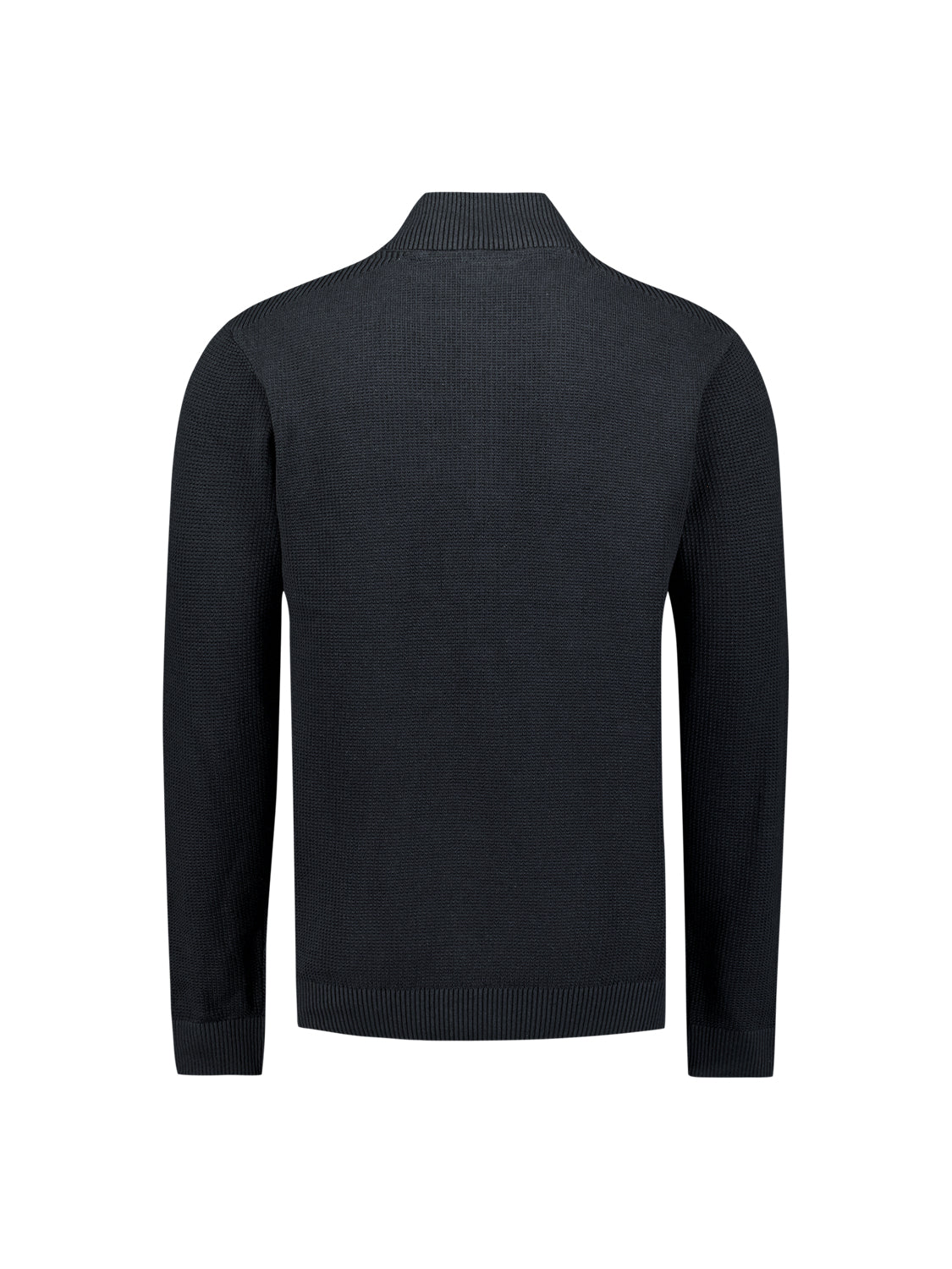 Trui met gestructureerde halve rits | Night