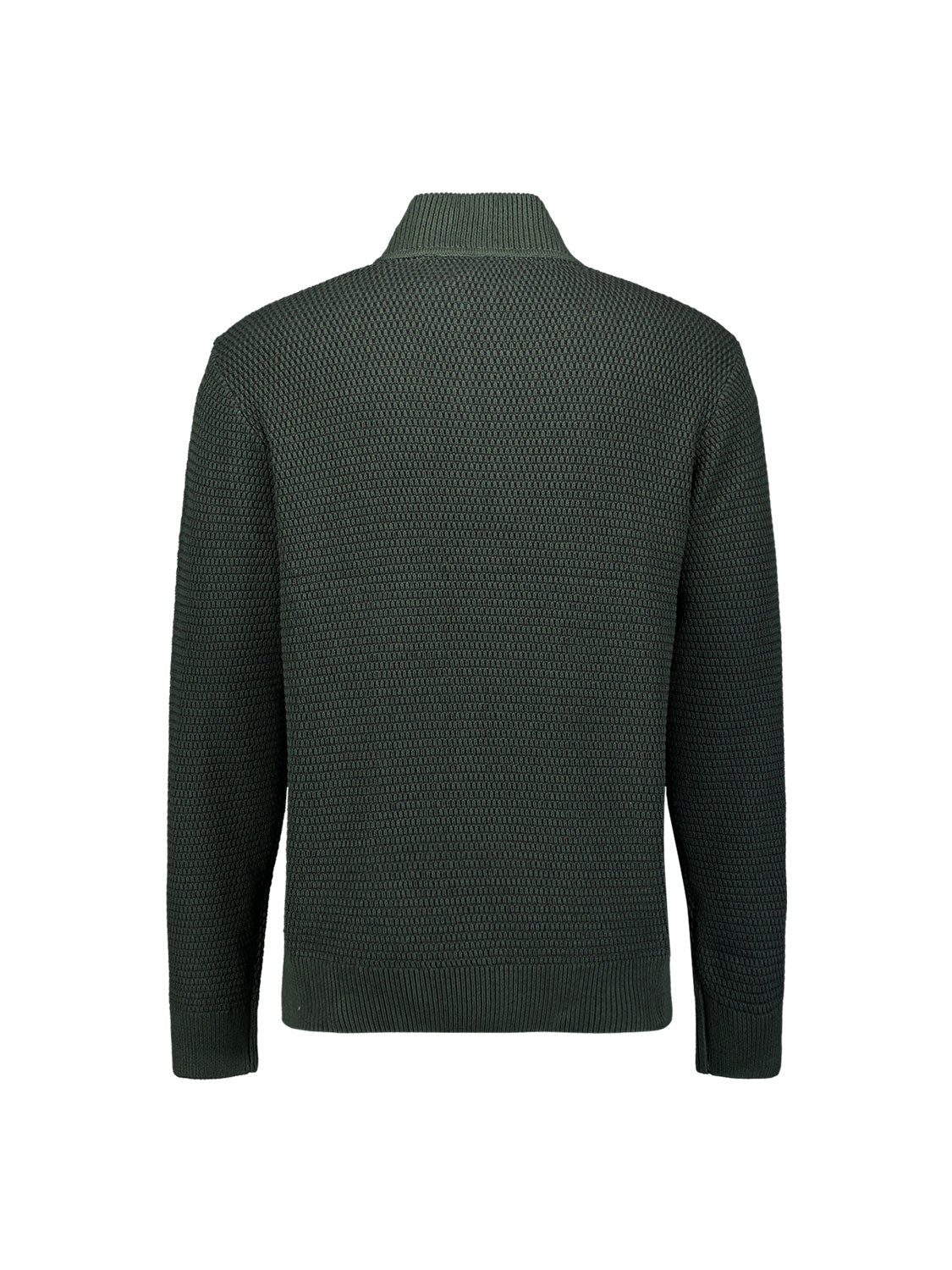 Melange half-zip jumper | Dark Green
