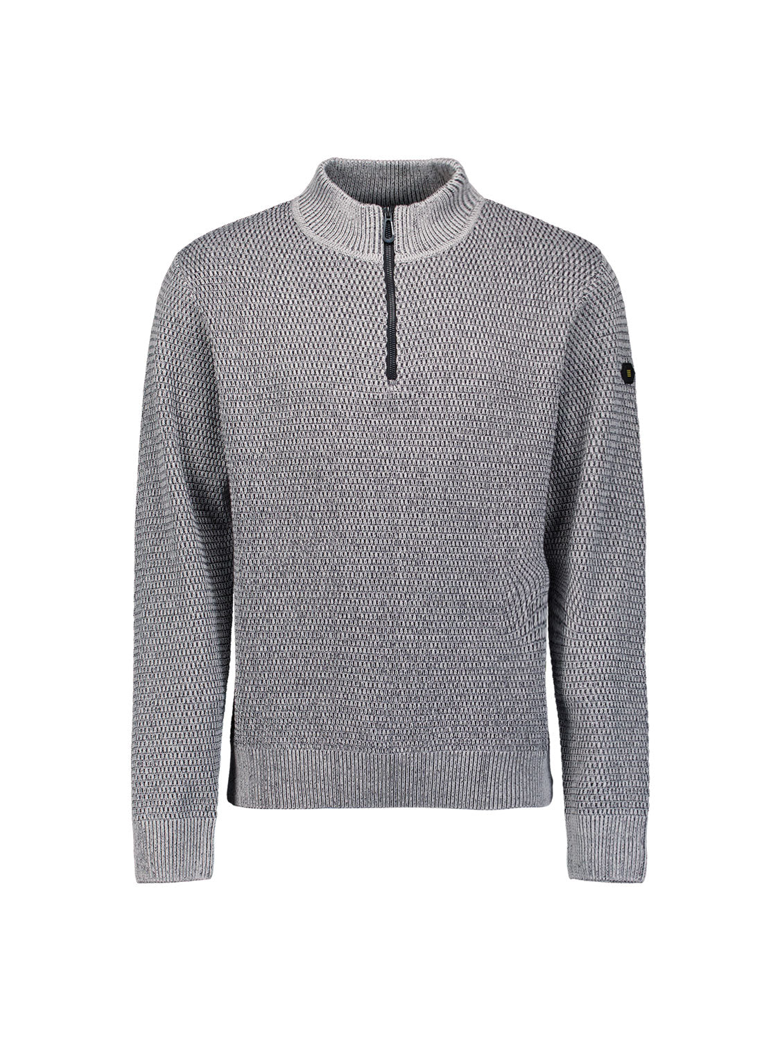 Melange half-zip jumper | Grey Melange