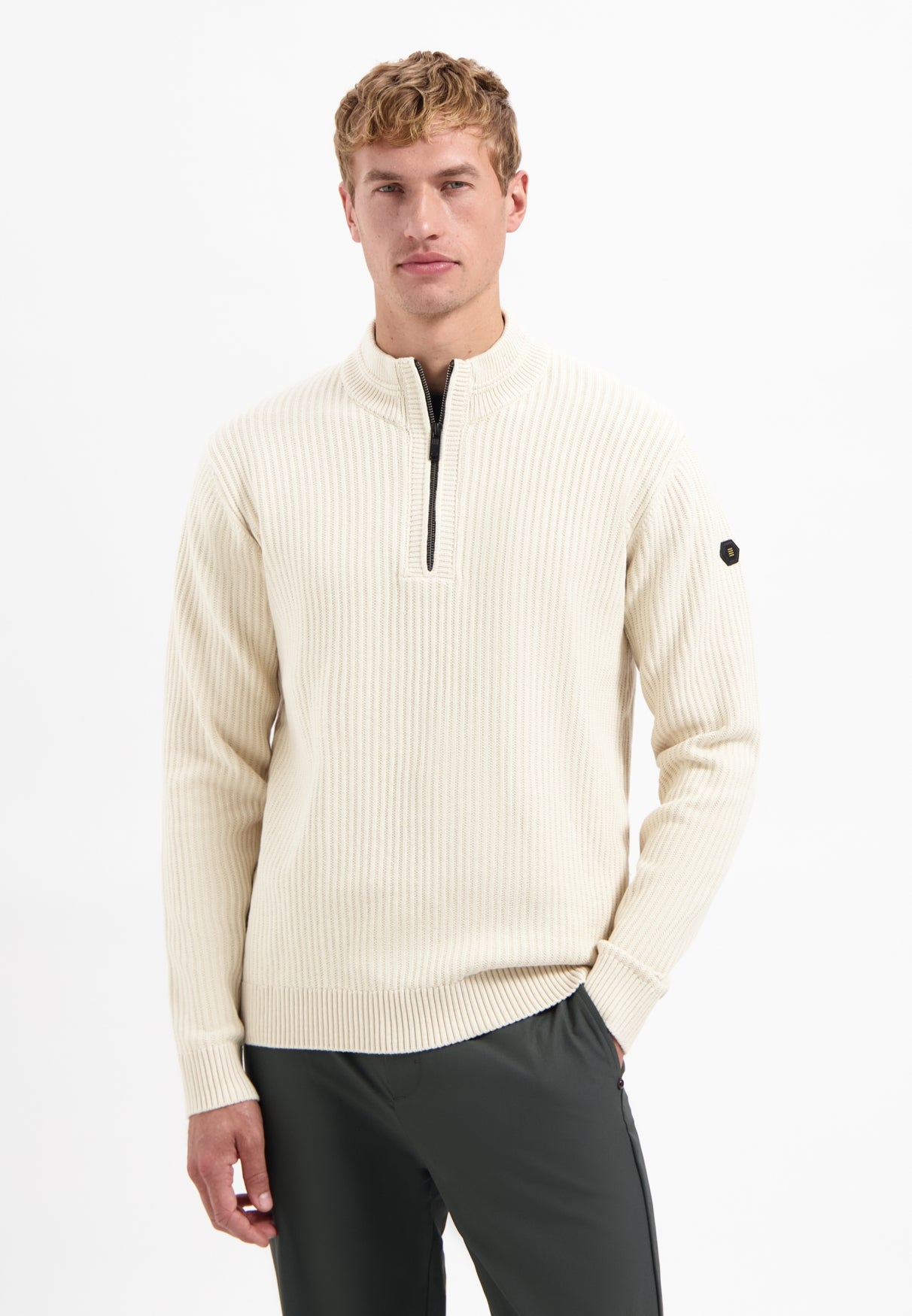 Trui van zware ribtricot | Kit