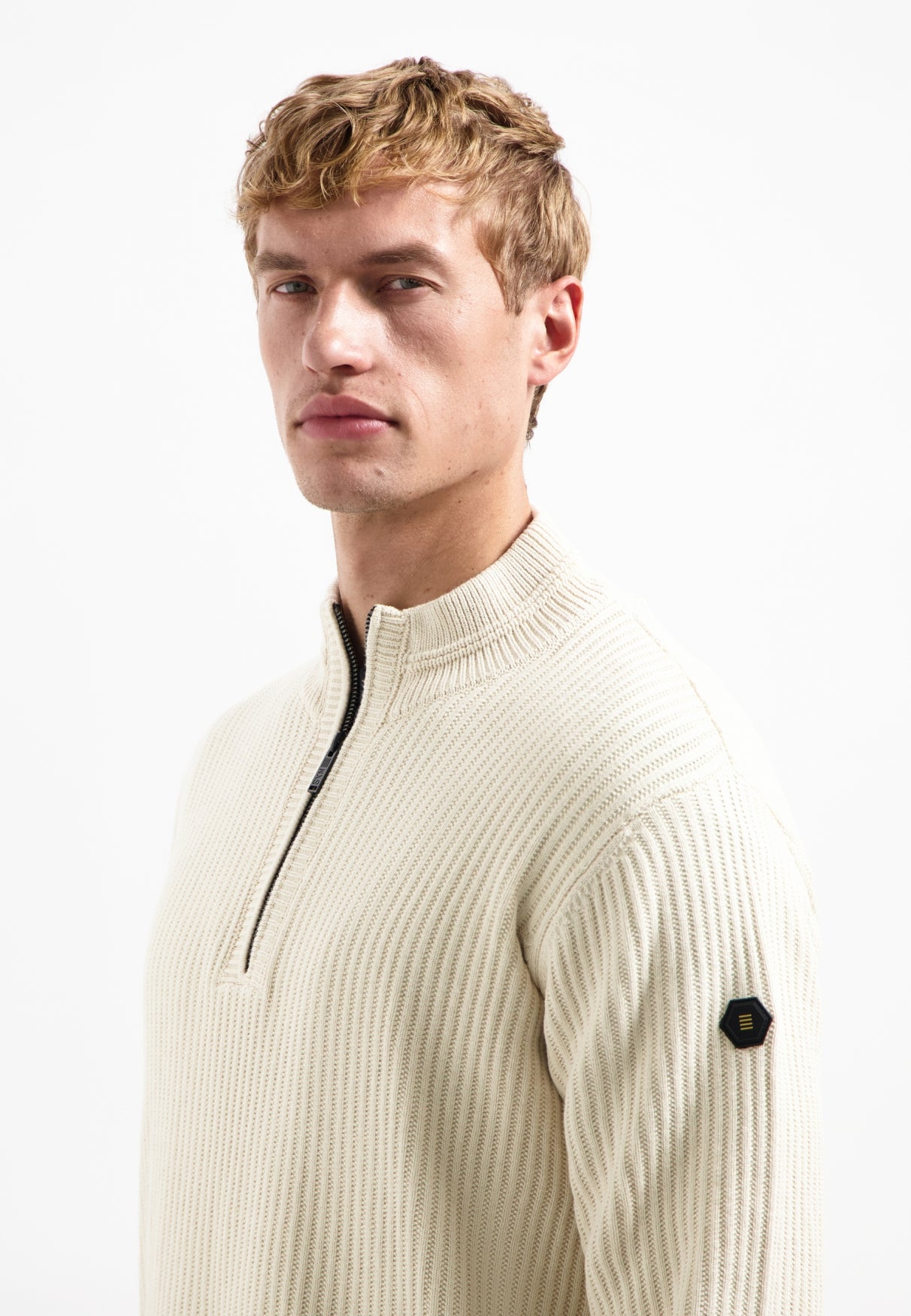 Trui van zware ribtricot | Kit