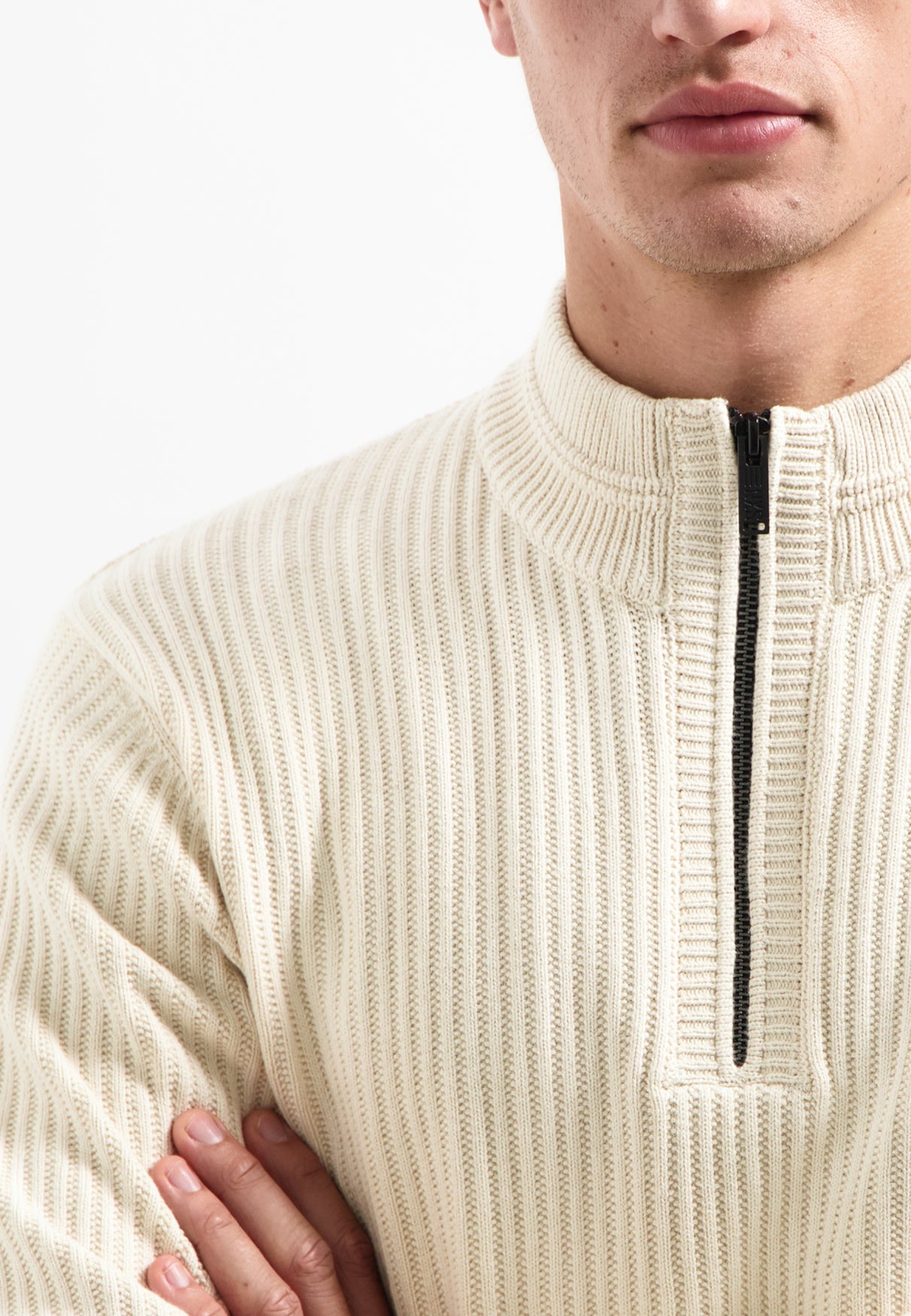 Trui van zware ribtricot | Kit