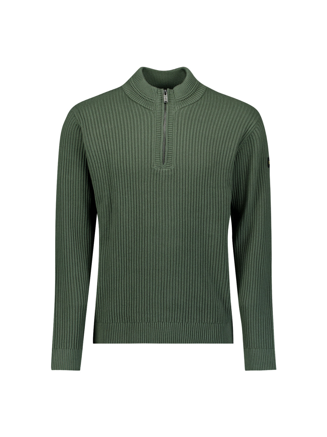 Trui van zware ribtricot | Dark Green