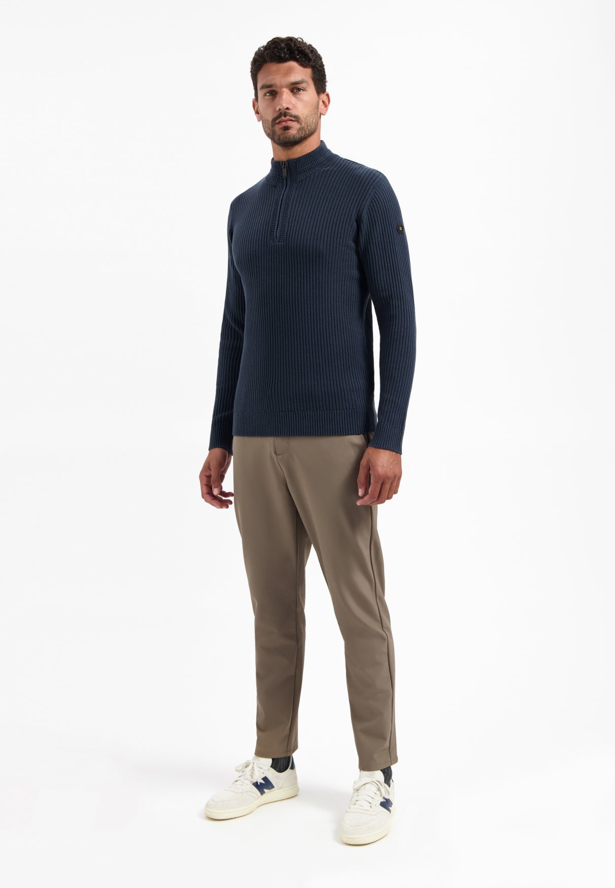 Trui met zware ribtricot | Night