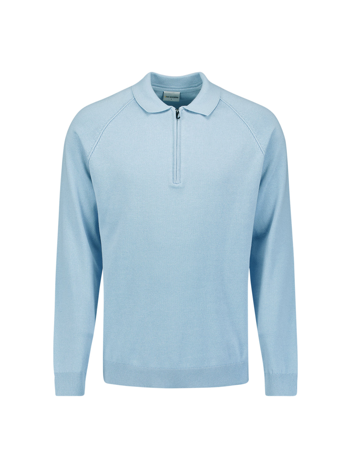 Polotrui met halve rits | Dusty Blue