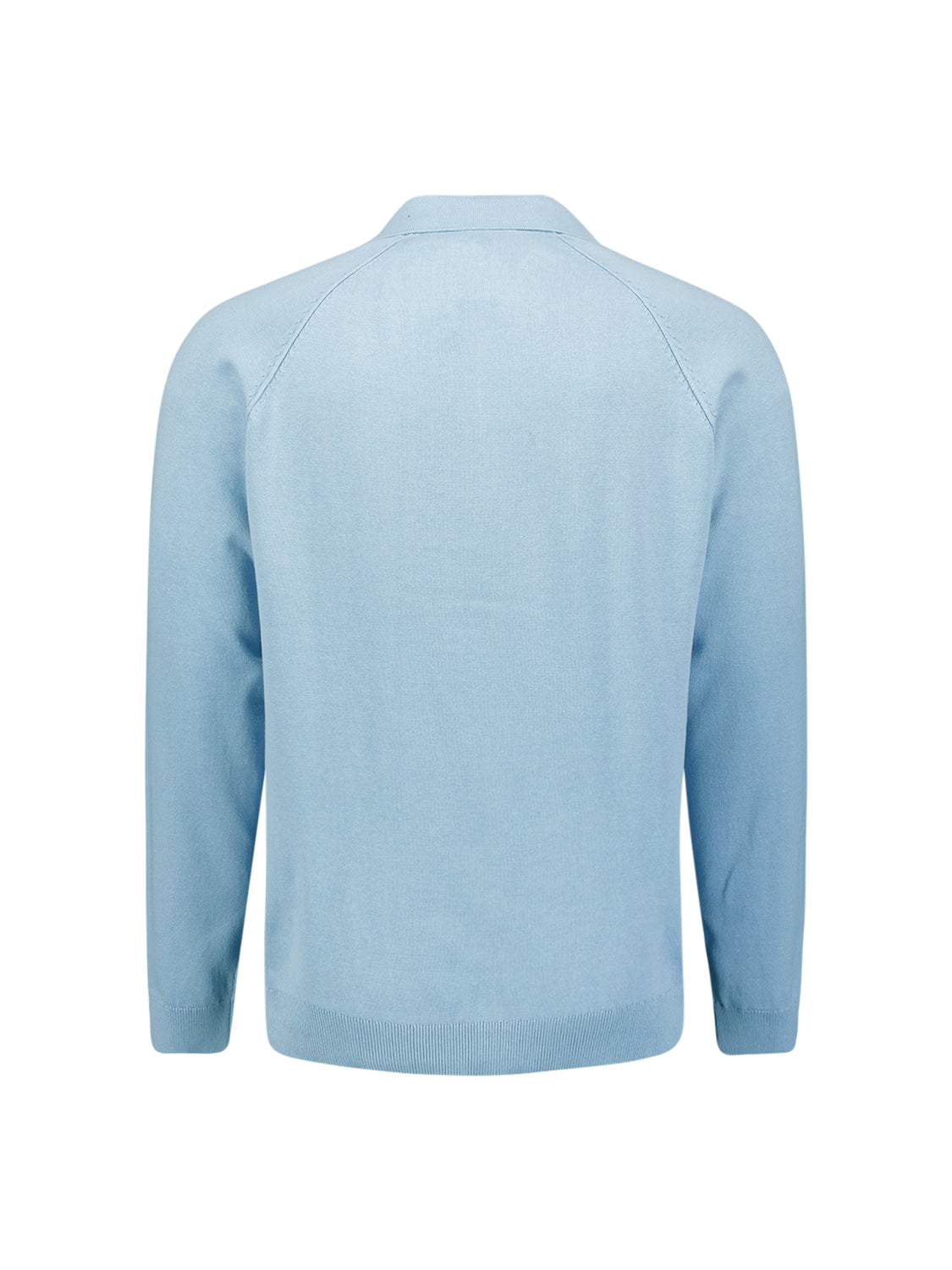 Polotrui met halve rits | Dusty Blue