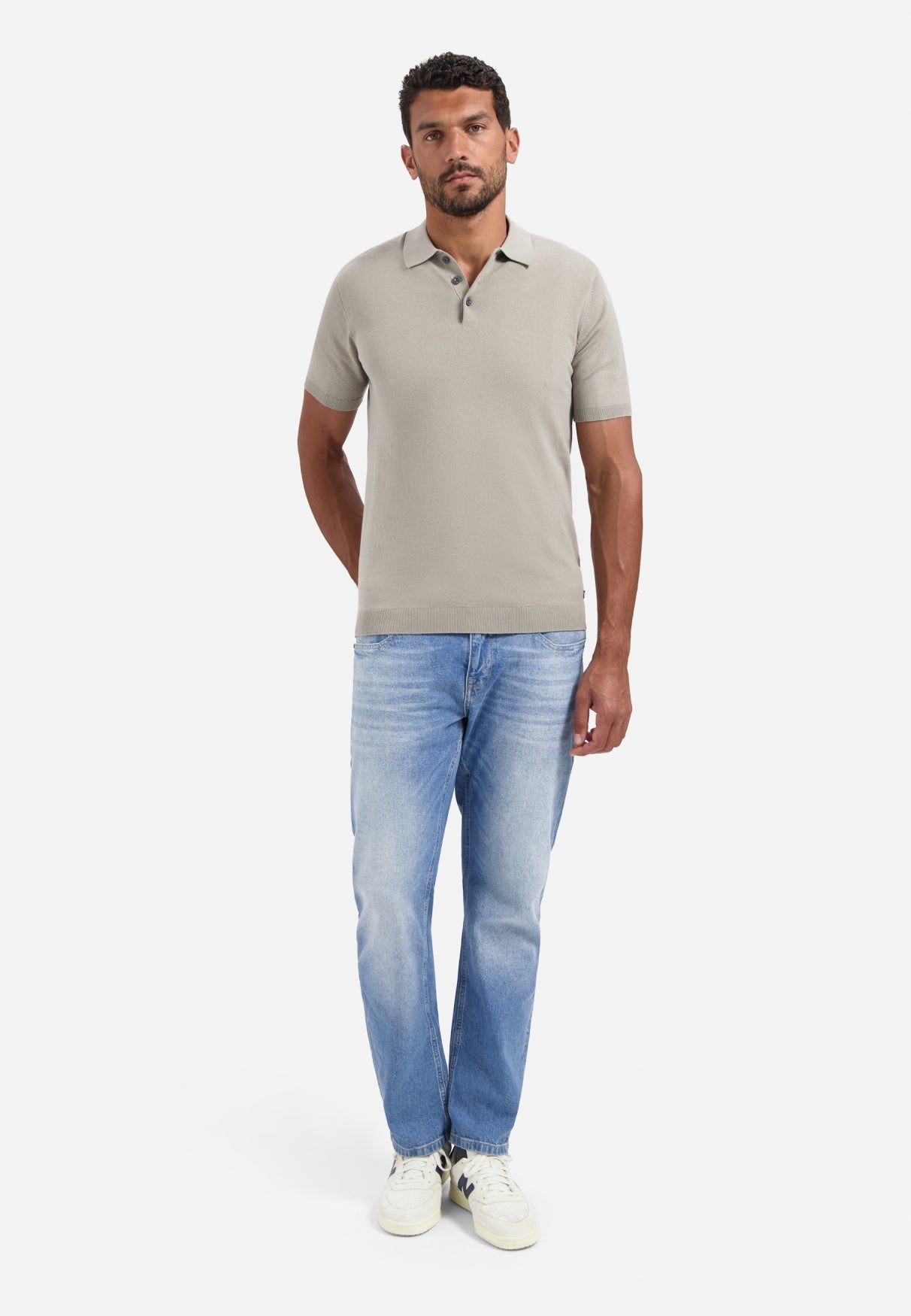 Gebreide polo | Clay