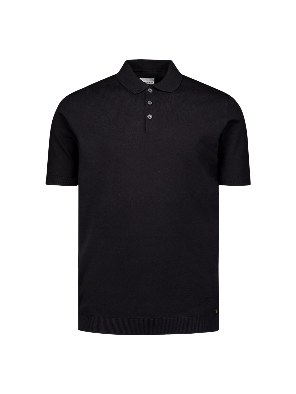 Gebreide polo | Zwart