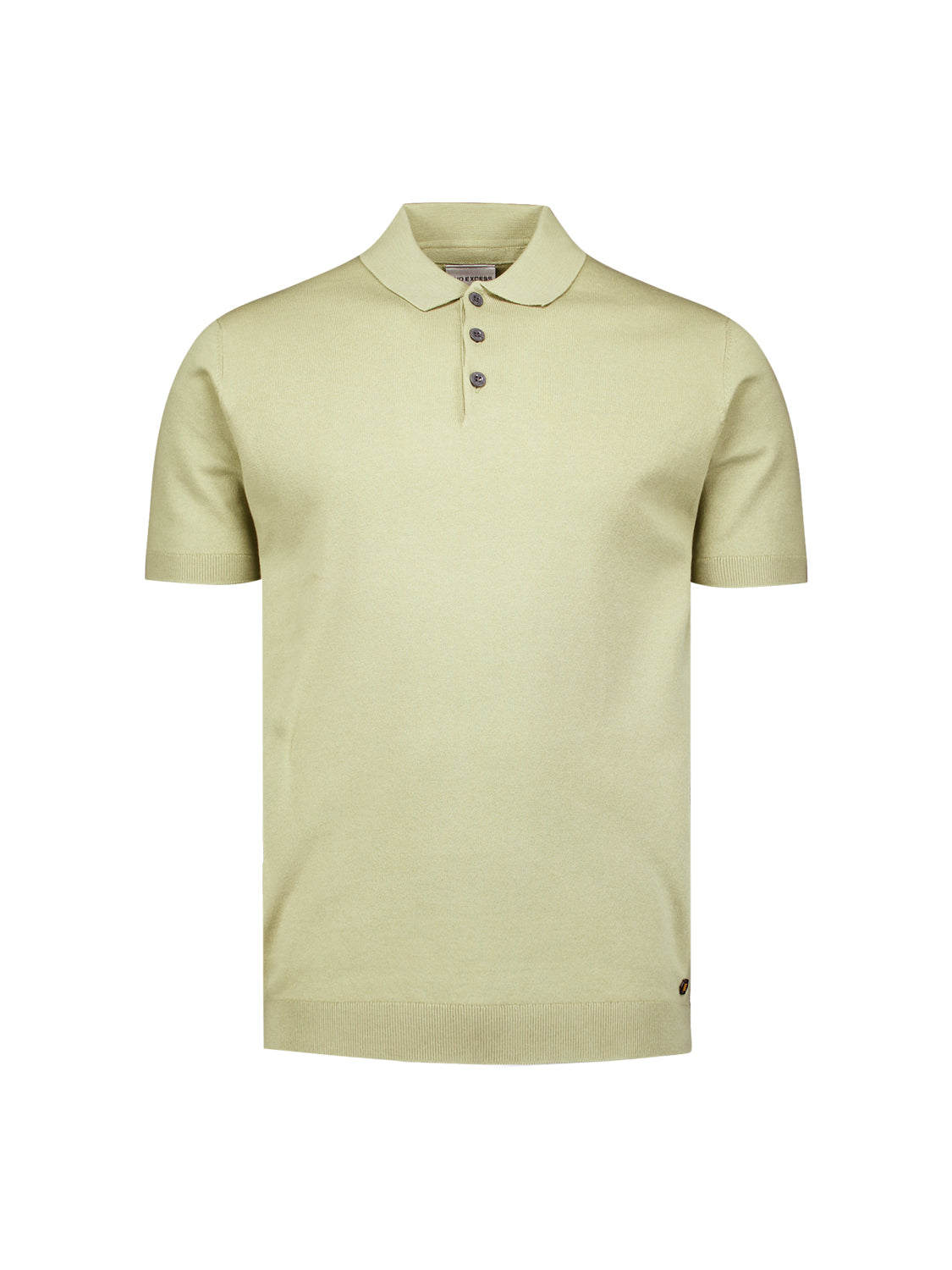Gebreide polo | Light Moss
