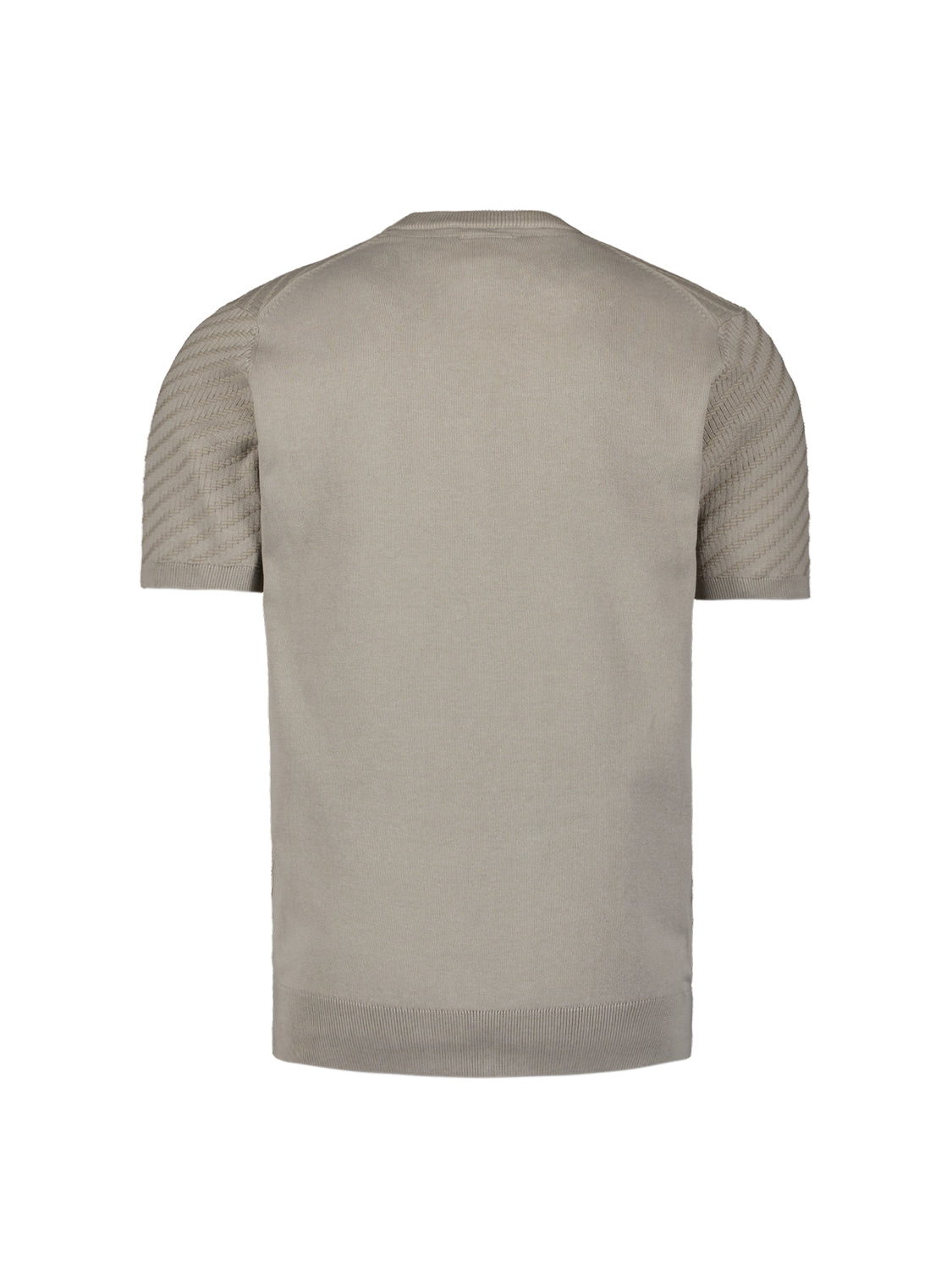 Gebreid T-shirt | Clay