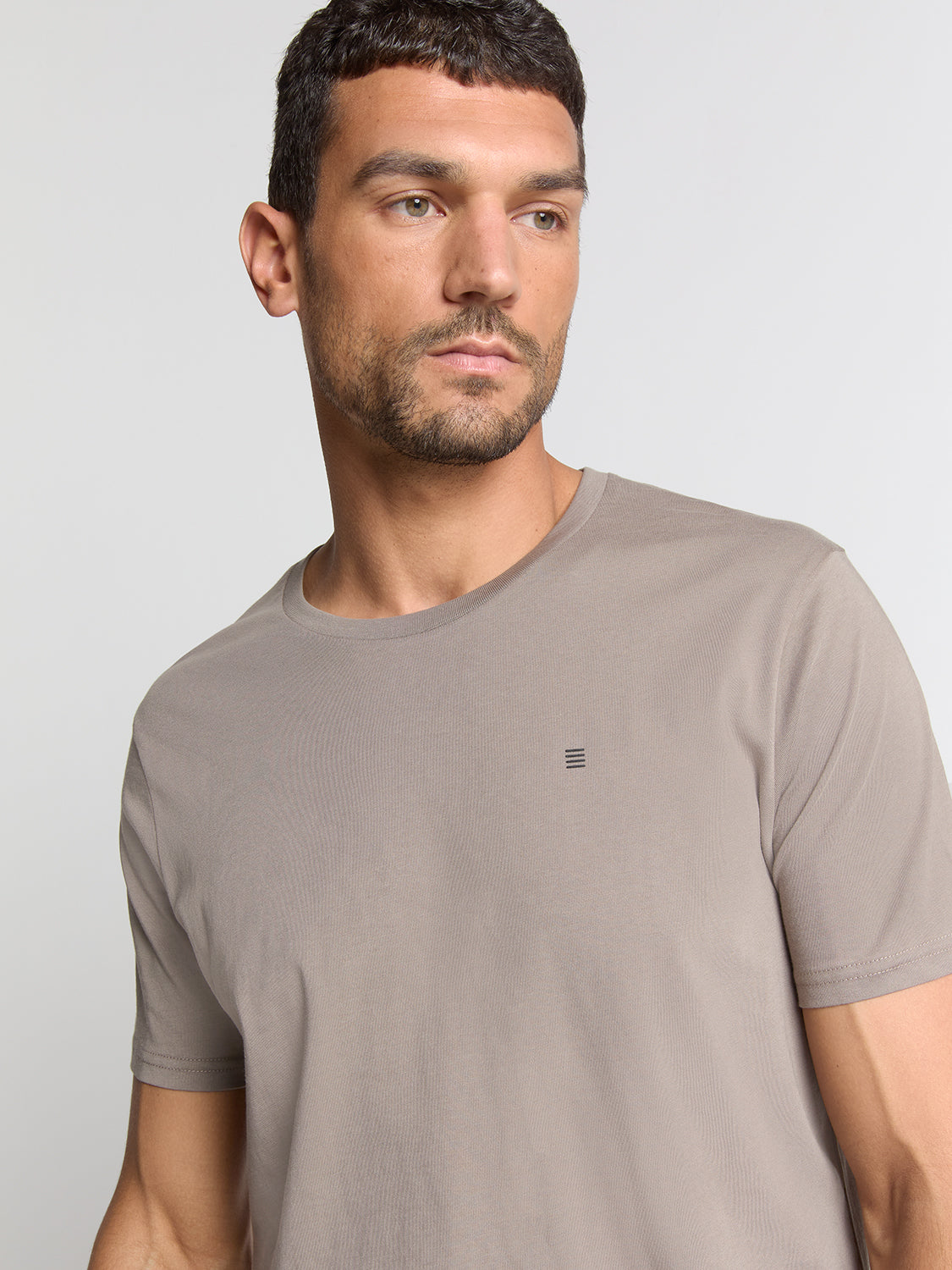 T-shirt met ronde hals | Clay