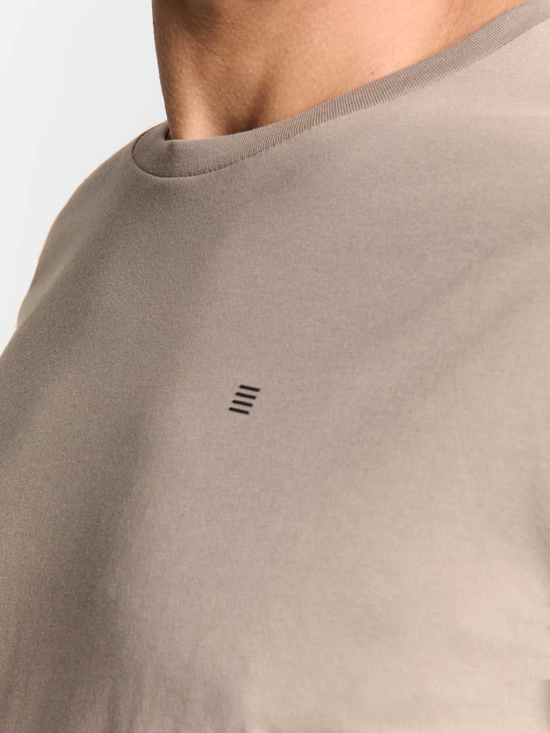T-shirt met ronde hals | Clay
