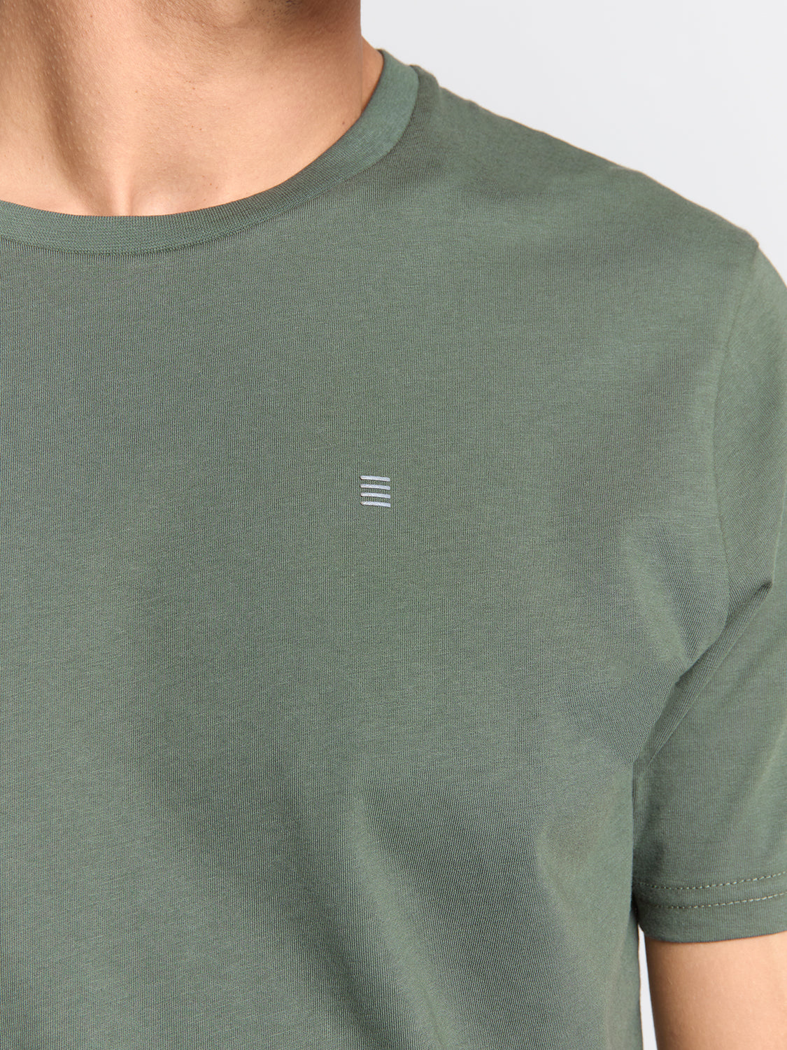T-shirt met ronde hals | Dark Green