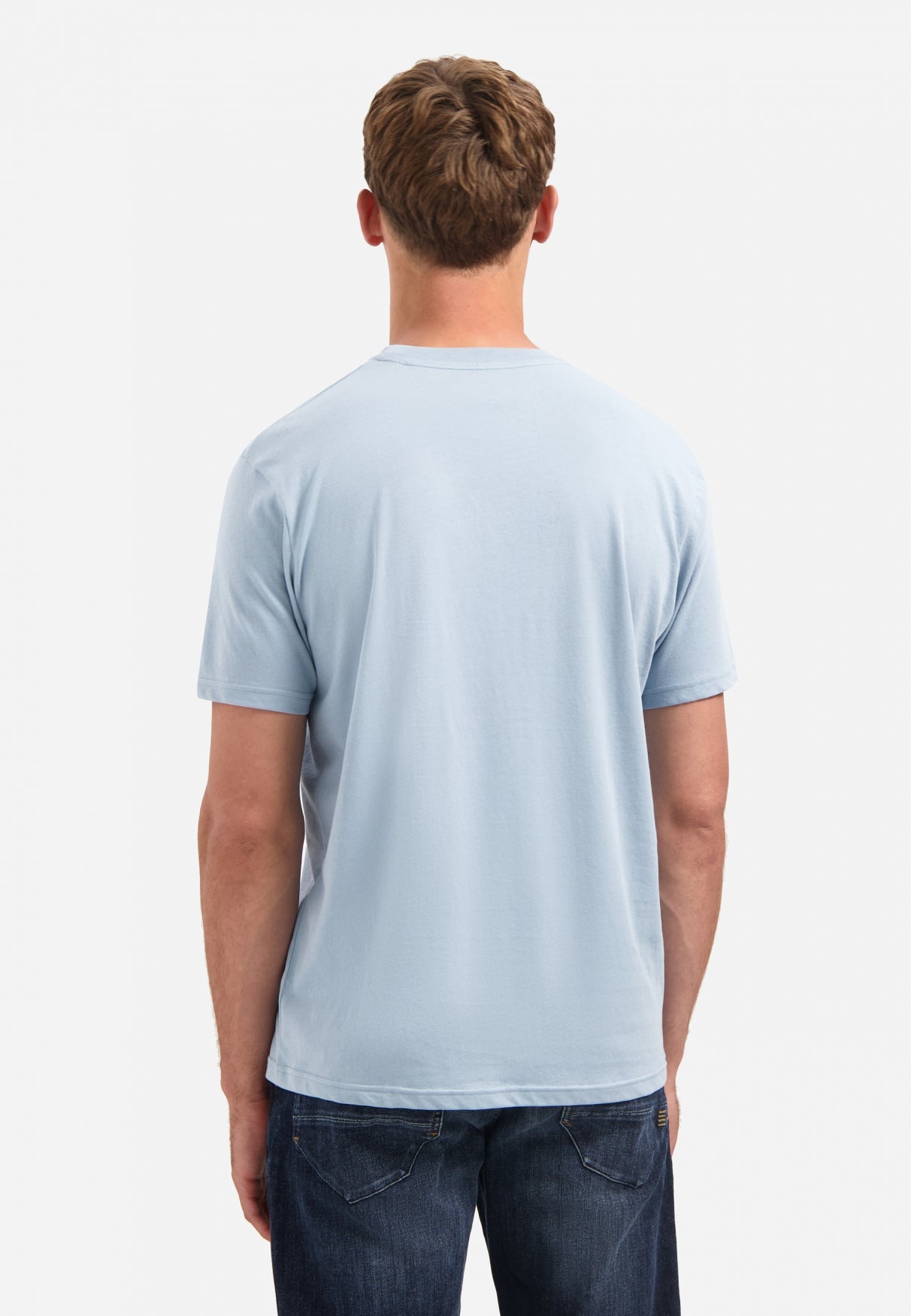 T-shirt met ronde hals | Dusty Blue