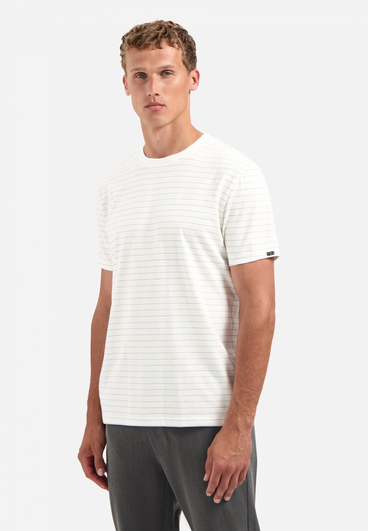 Gestreept T-shirt | Offwhite