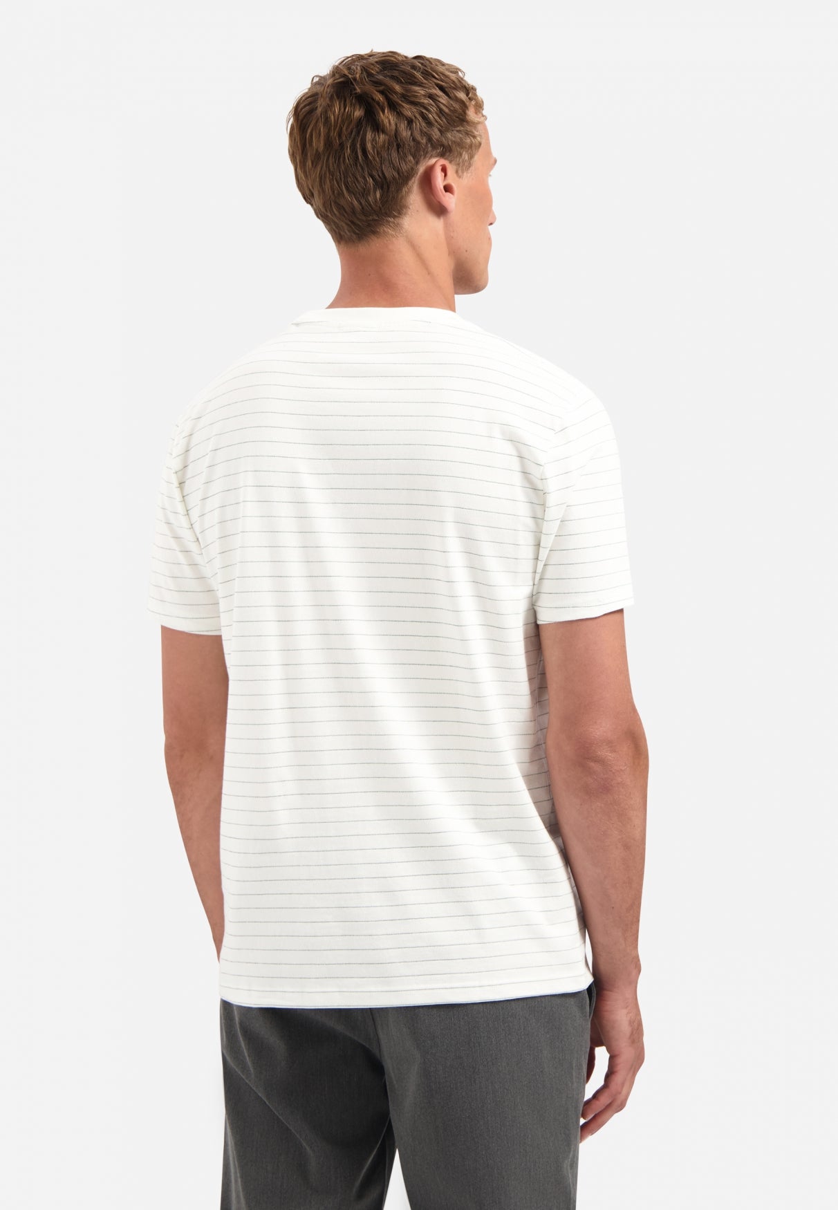 Gestreept T-shirt | Offwhite