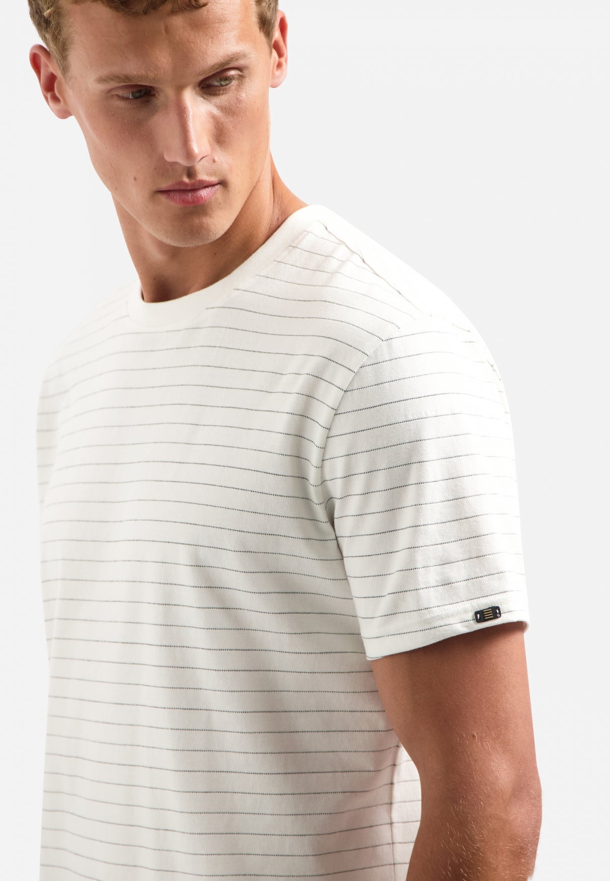 Gestreept T-shirt | Offwhite