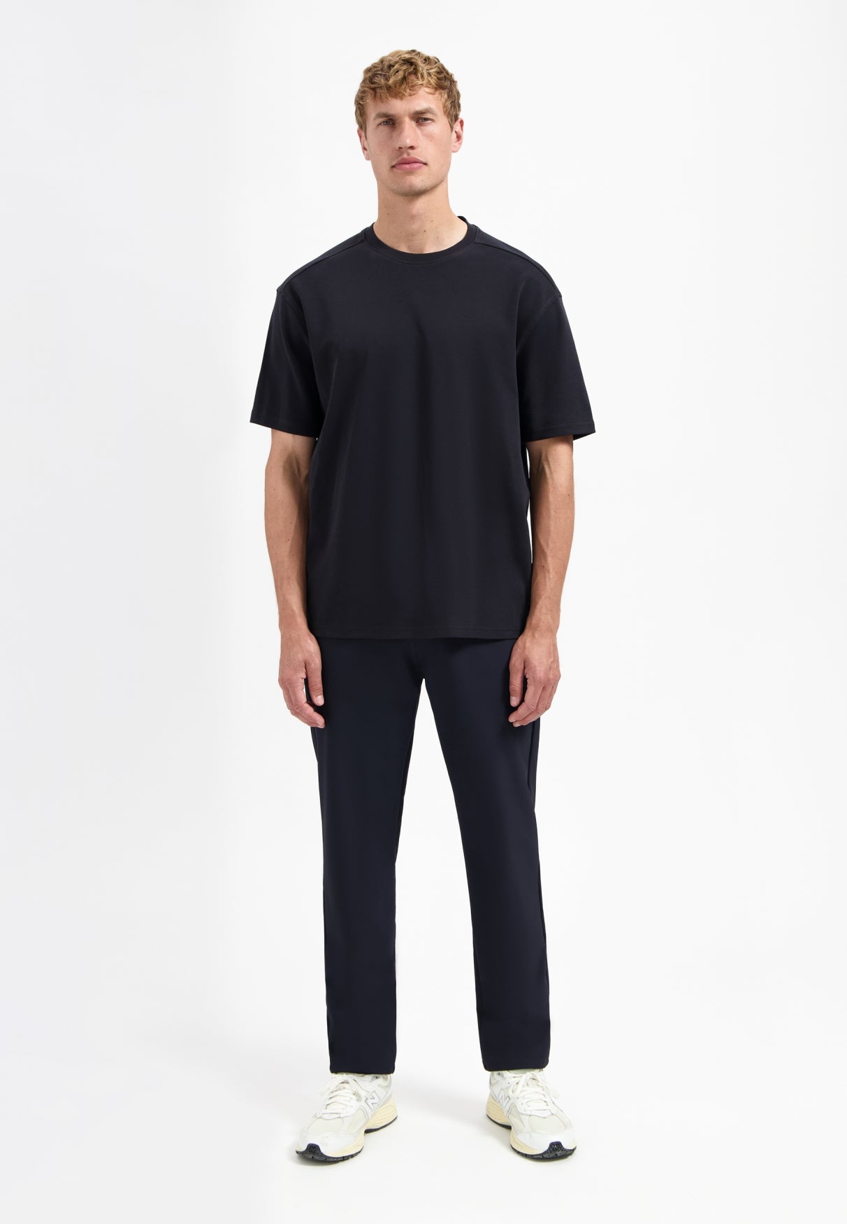 Relaxed fit T-shirt | Zwart