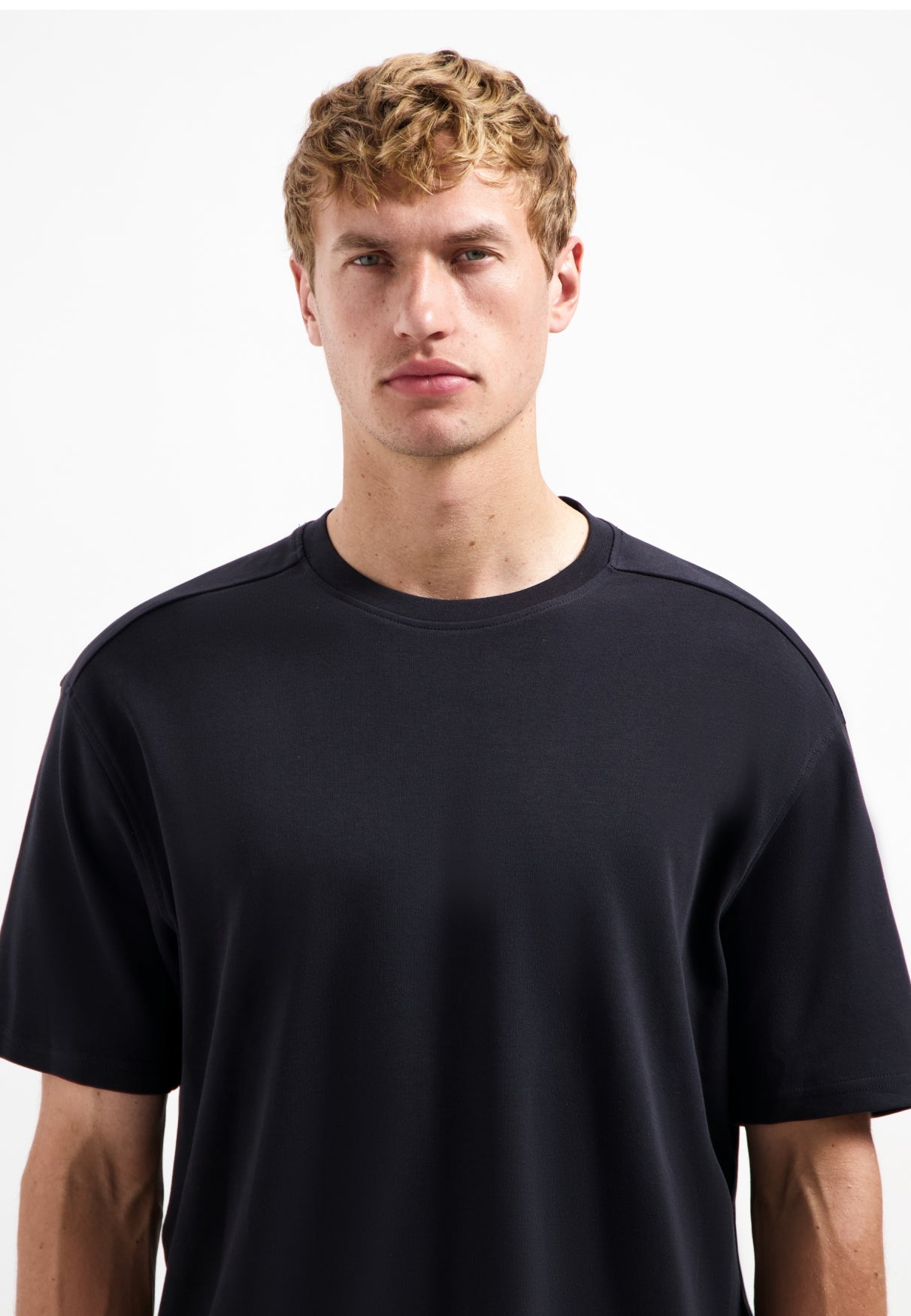 Relaxed fit T-shirt | Zwart