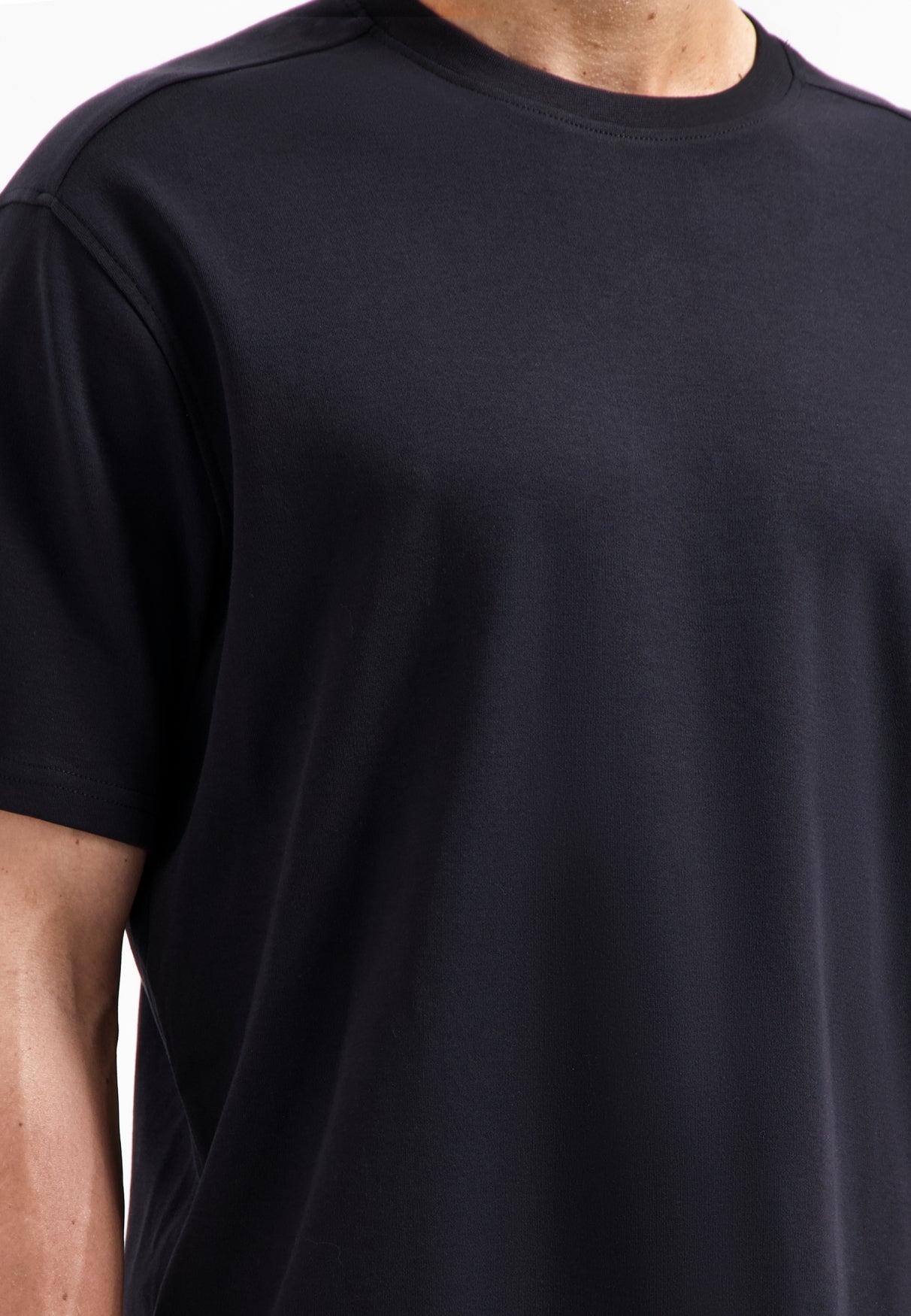 Relaxed fit T-shirt | Zwart