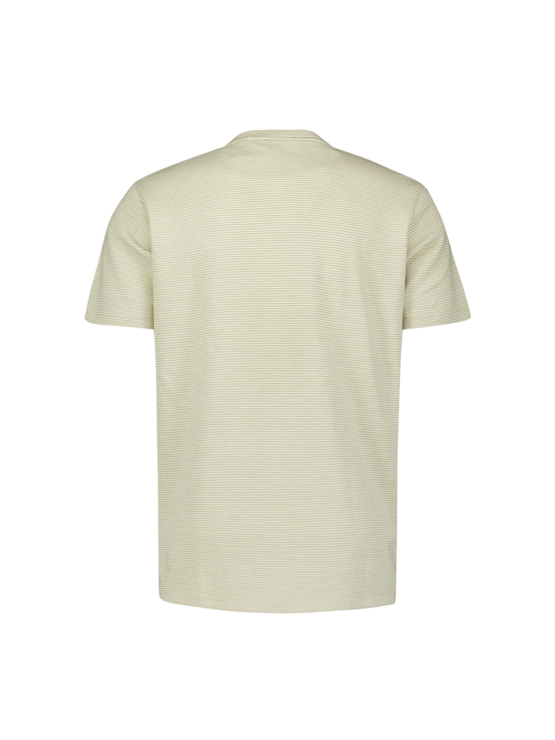 Gestreept gemêleerd T-shirt | Light Moss