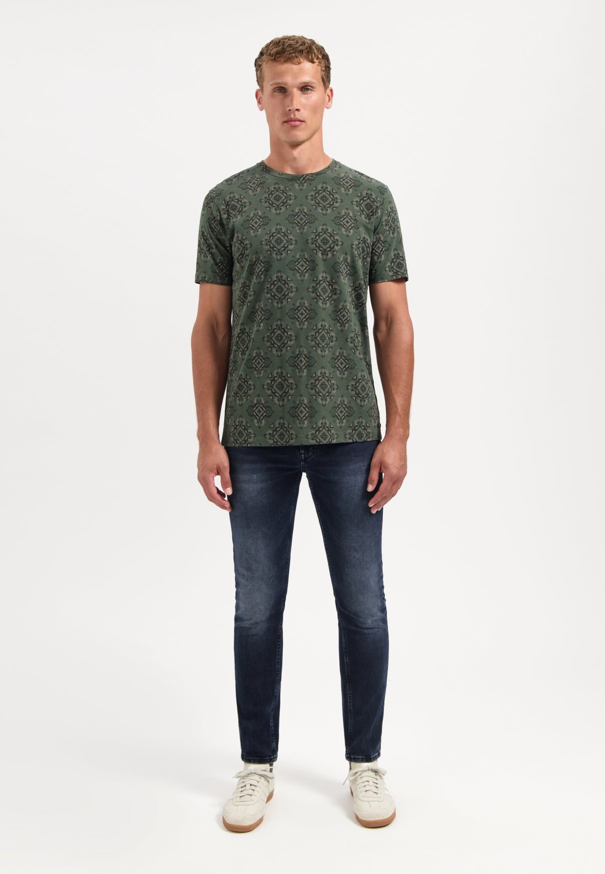 Bedrukt T-shirt | Dark Green