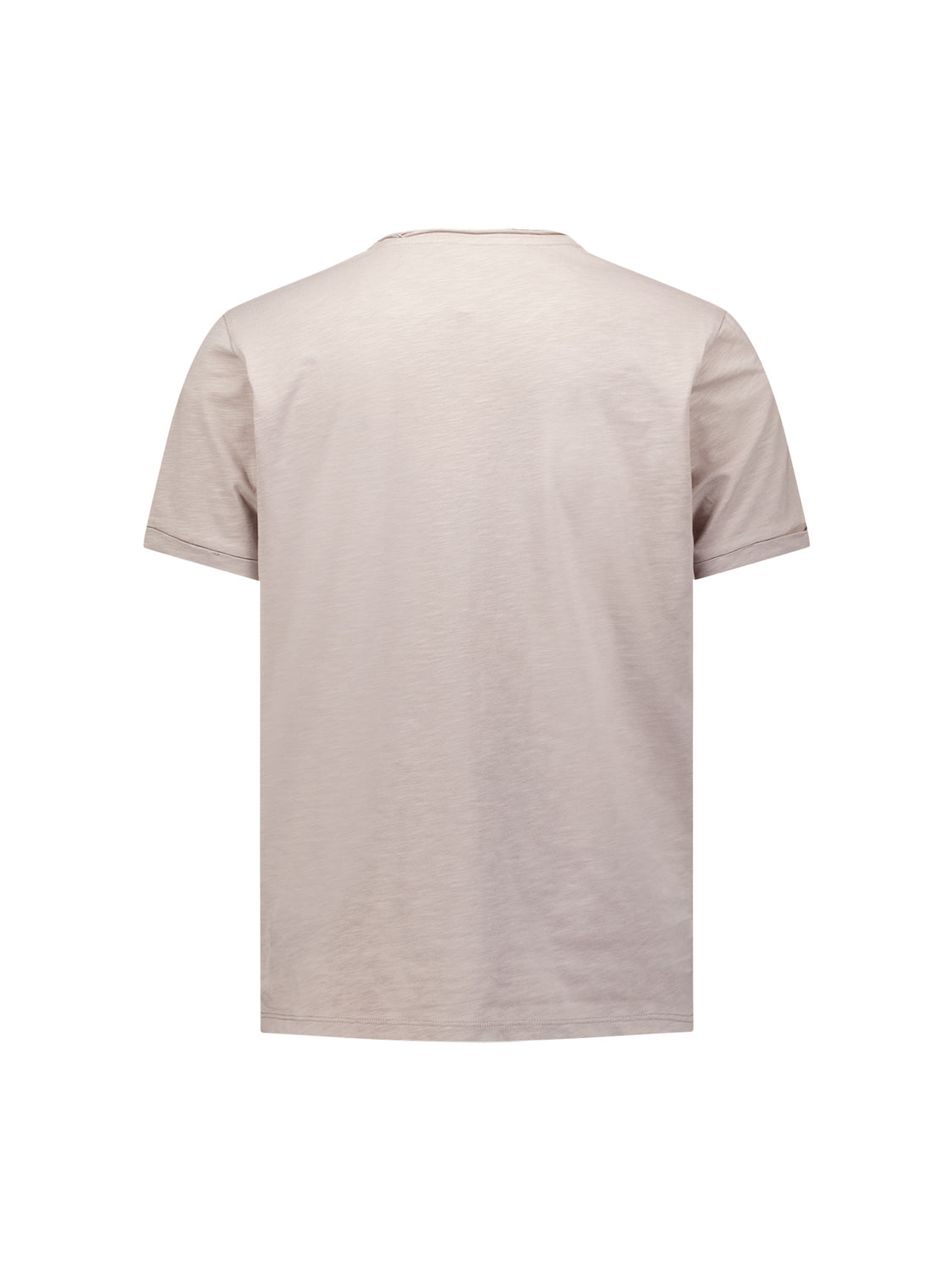Slub T-shirt met ronde hals | Clay